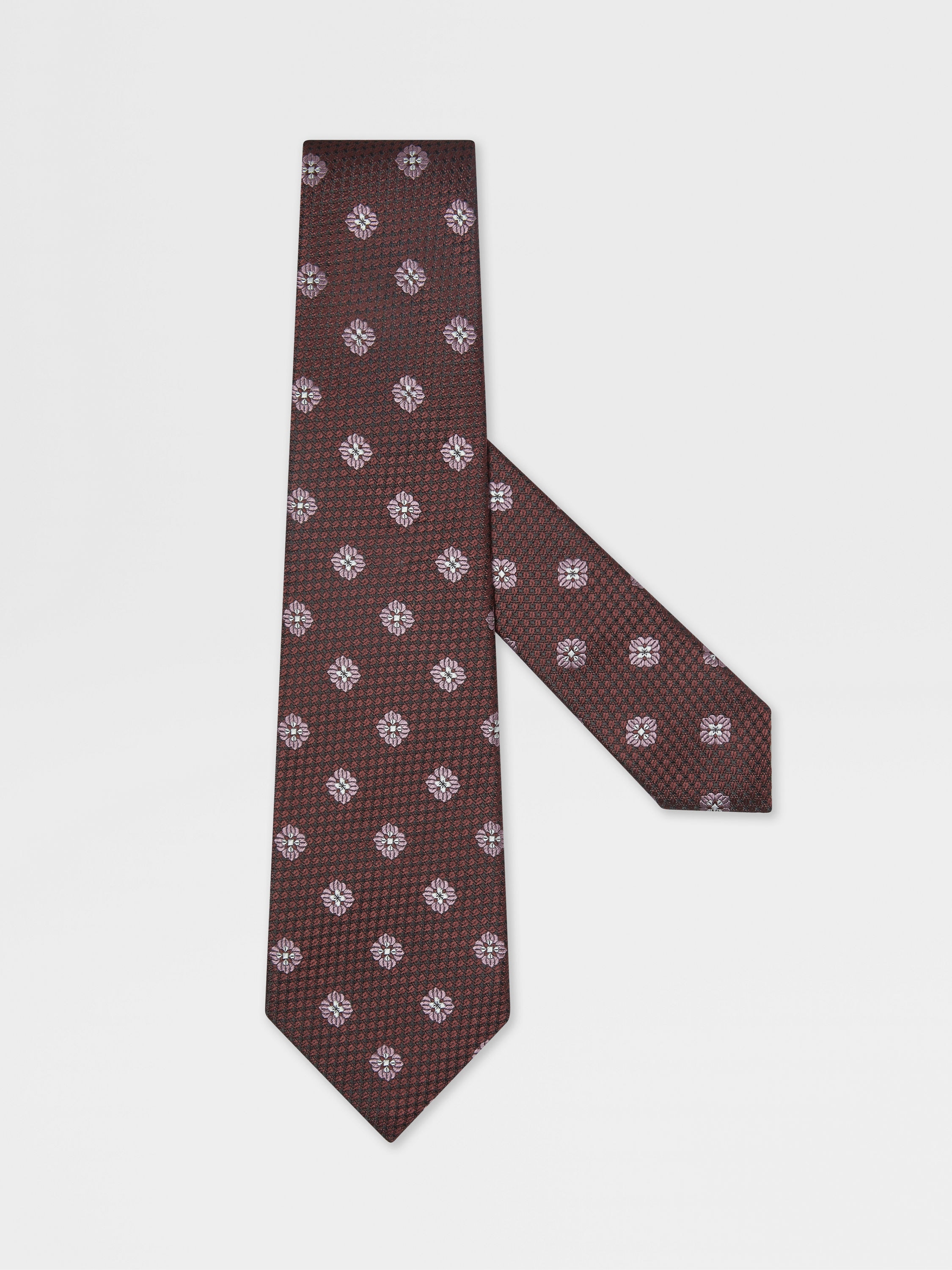 Burgundy Silk Tie Main product photo