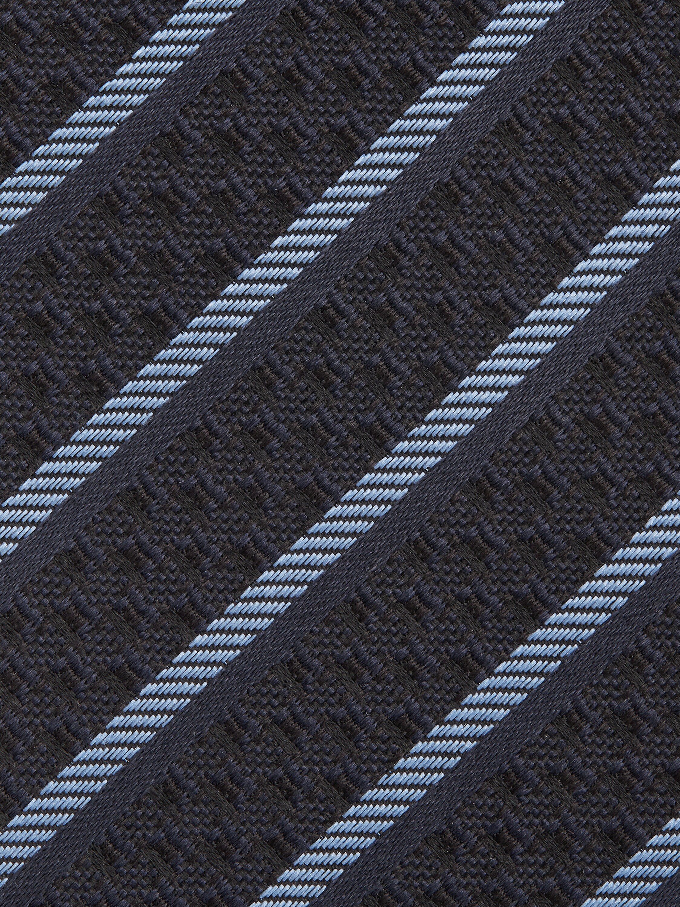 Dark Blue Silk Tie Product detail photo #1