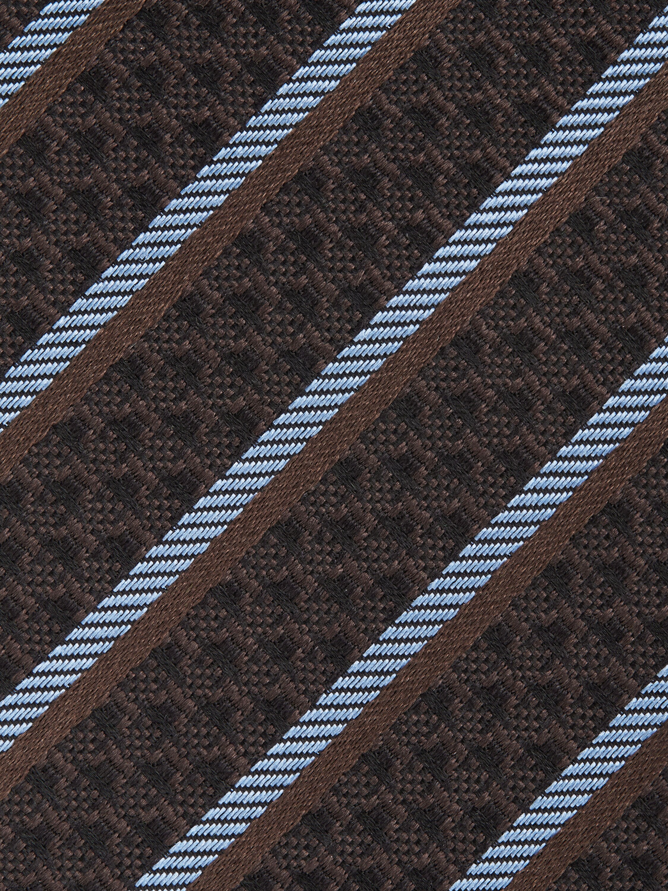 Dark Brown Silk Tie Product detail photo #1