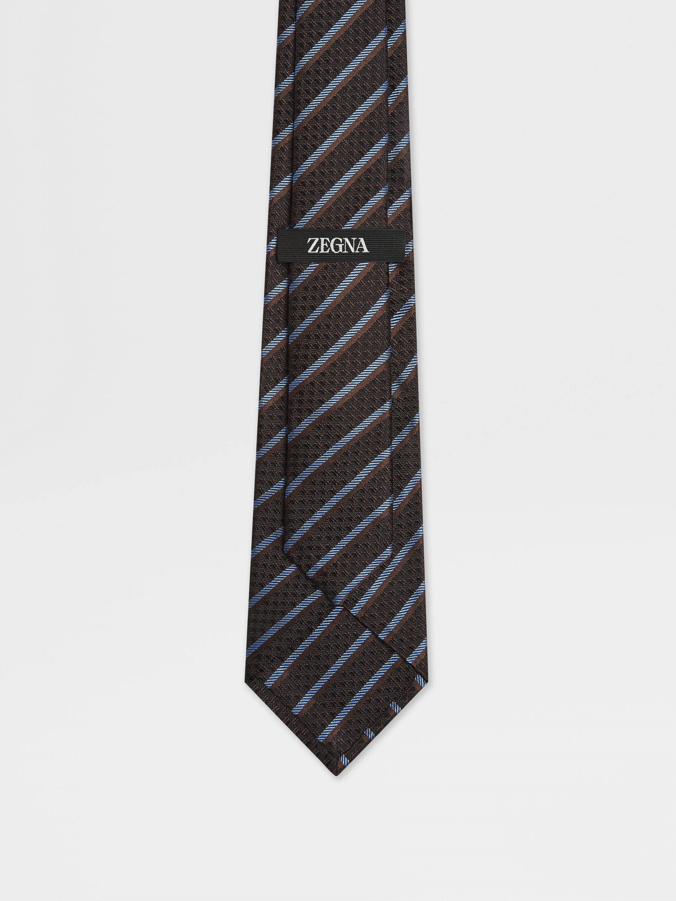 Dark Brown Silk Tie Product detail photo #2