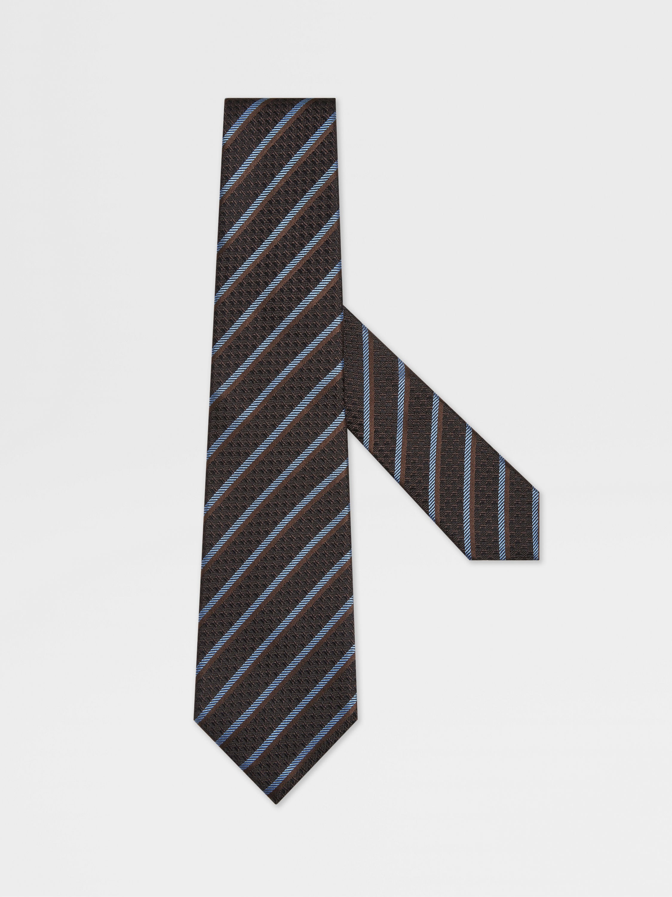 Dark Brown Silk Tie Main product photo