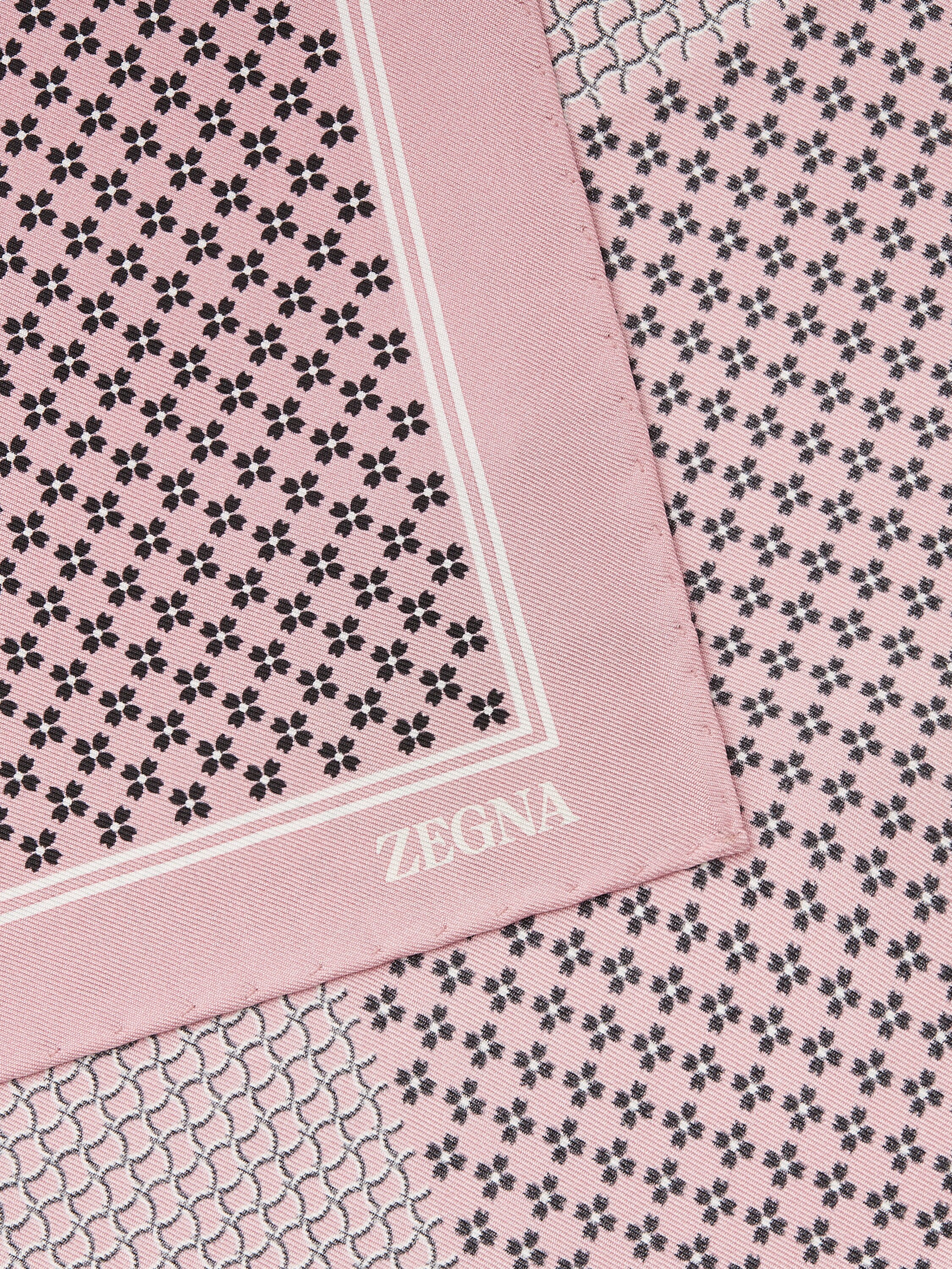 라이트 핑크 실크 포켓 스퀘어 제품 상세 사진 #1