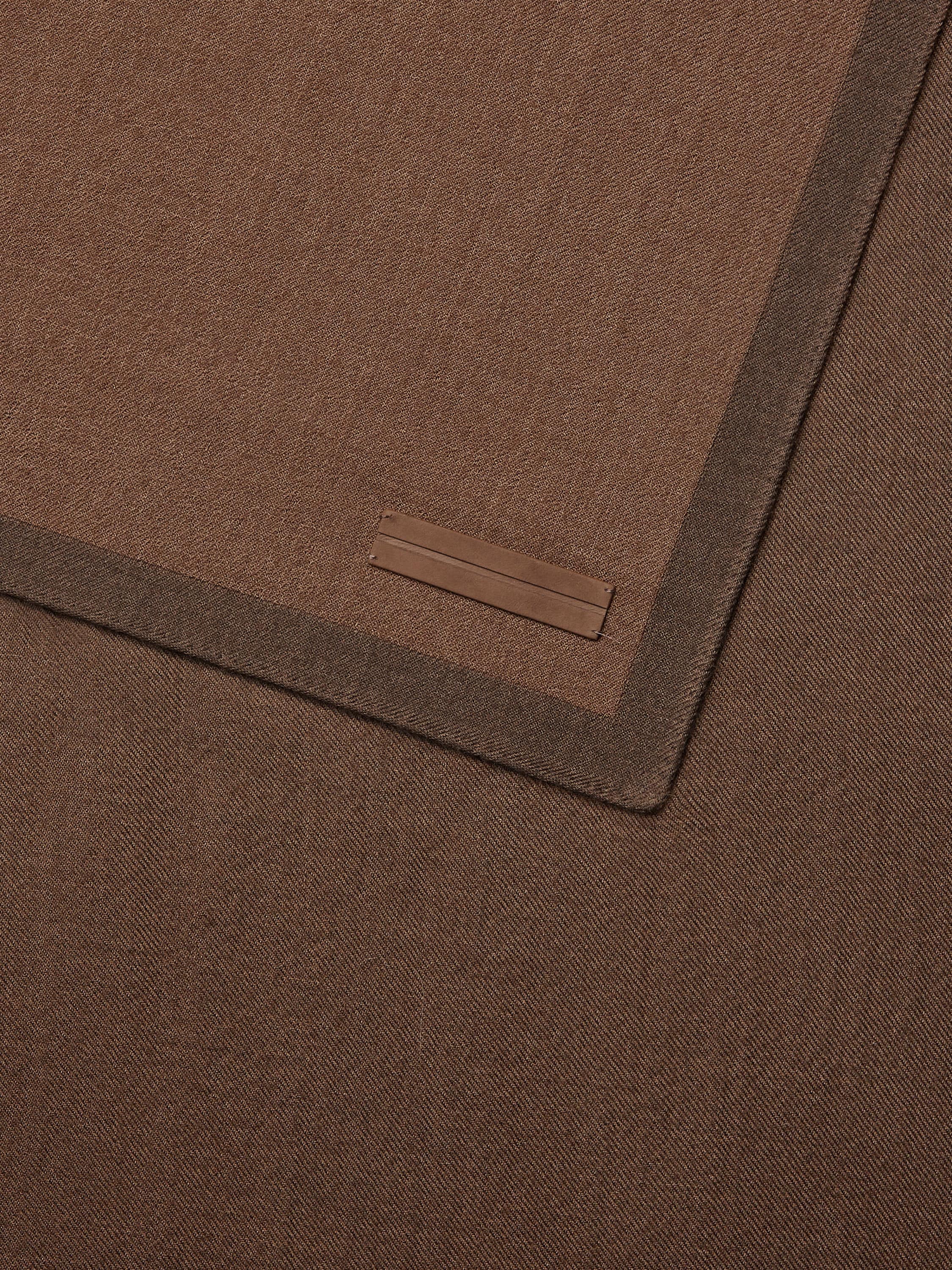 Brown Cashmere and Silk Scarf Product detail photo #1