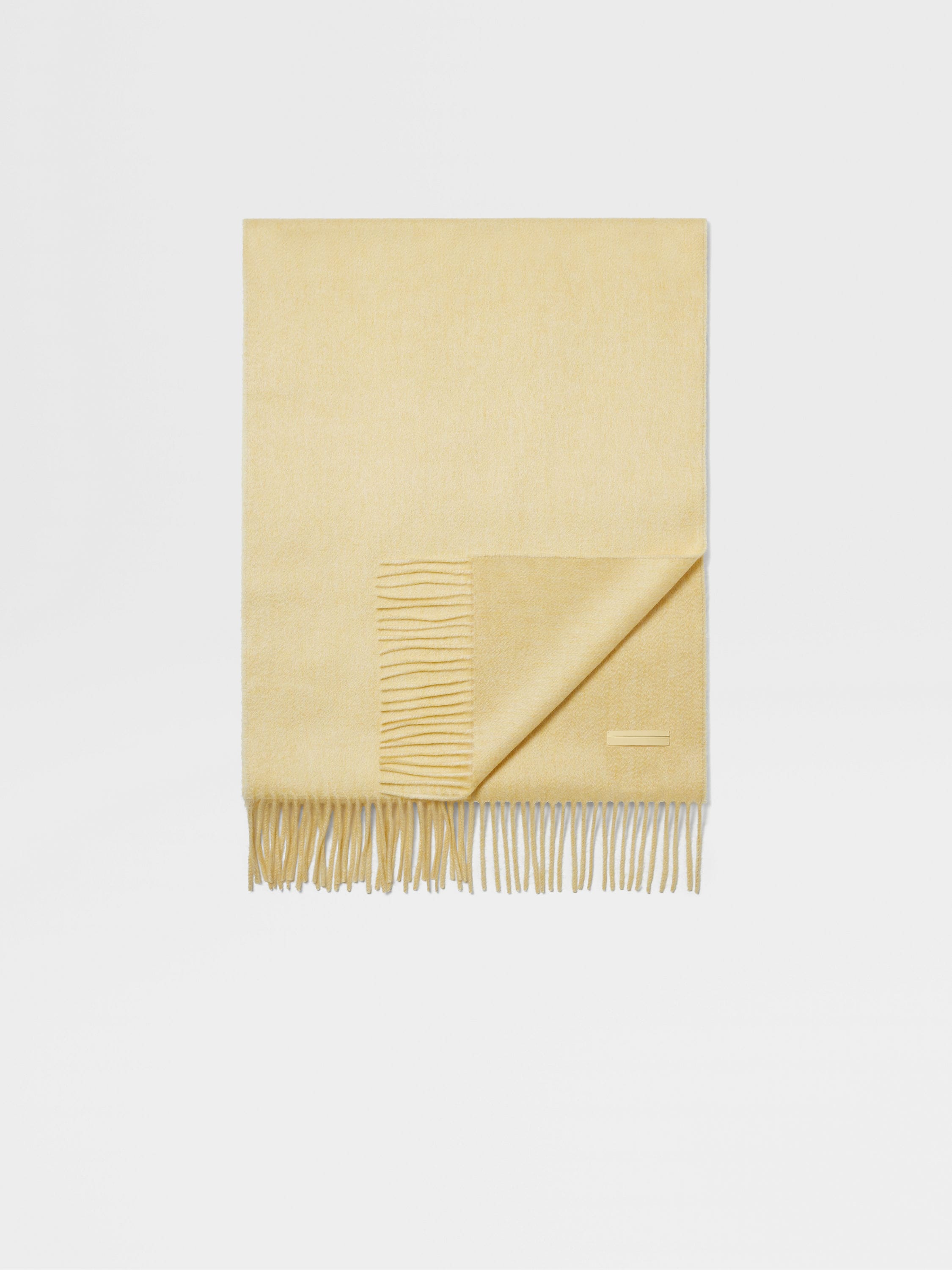 Pastel Yellow Oasi Cashmere Scarf Main product photo