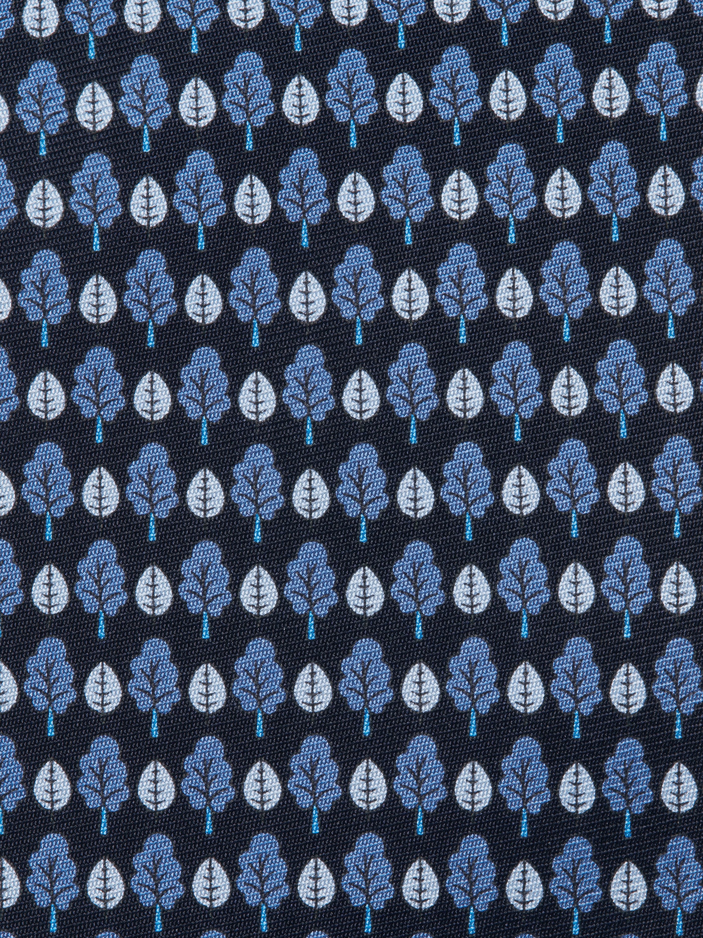 Krawatte aus Seide in Dunkelblau Detailfoto #1 des Produkts