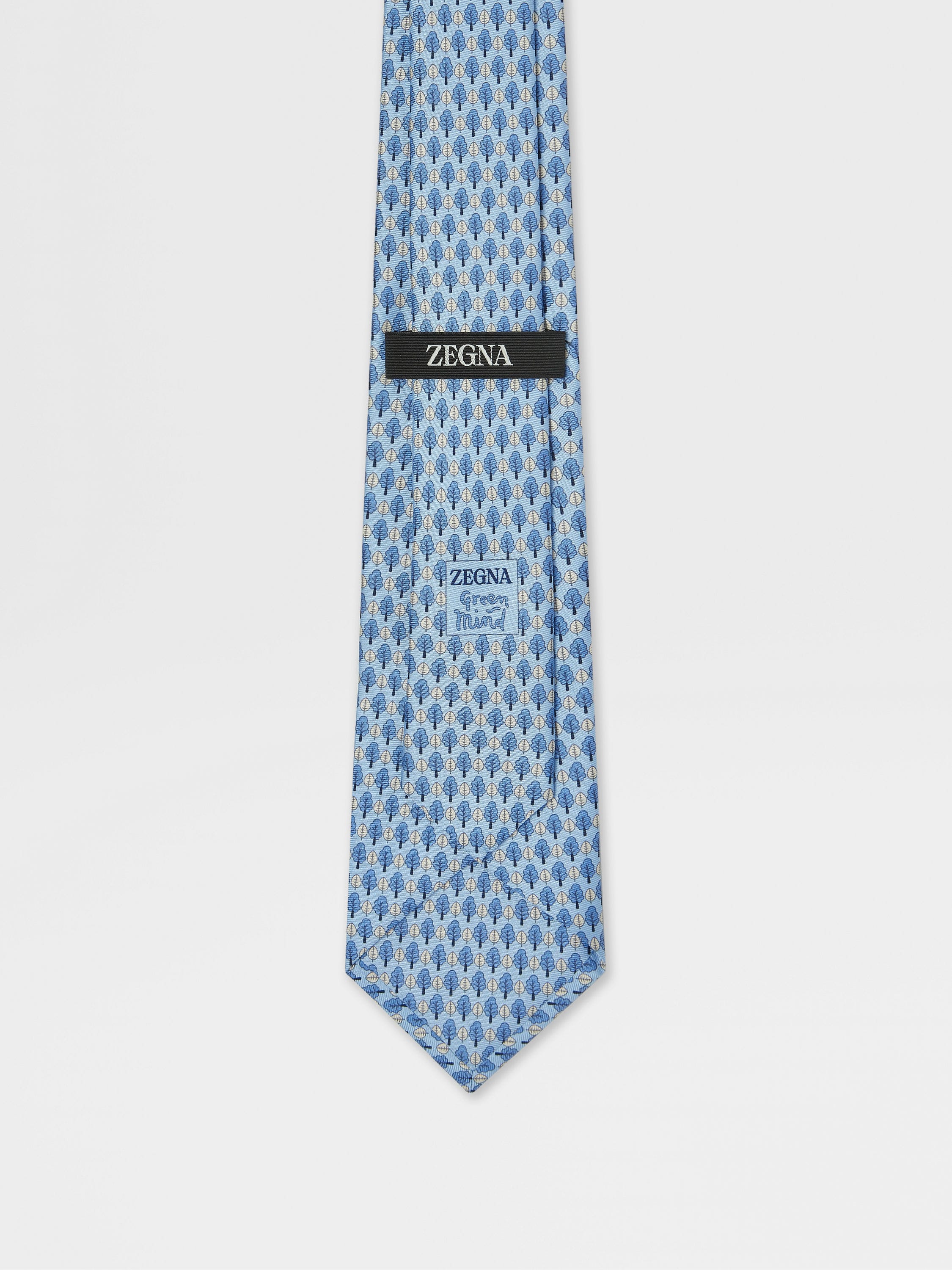 Krawatte aus Seide in Hellblau Detailfoto #2 des Produkts