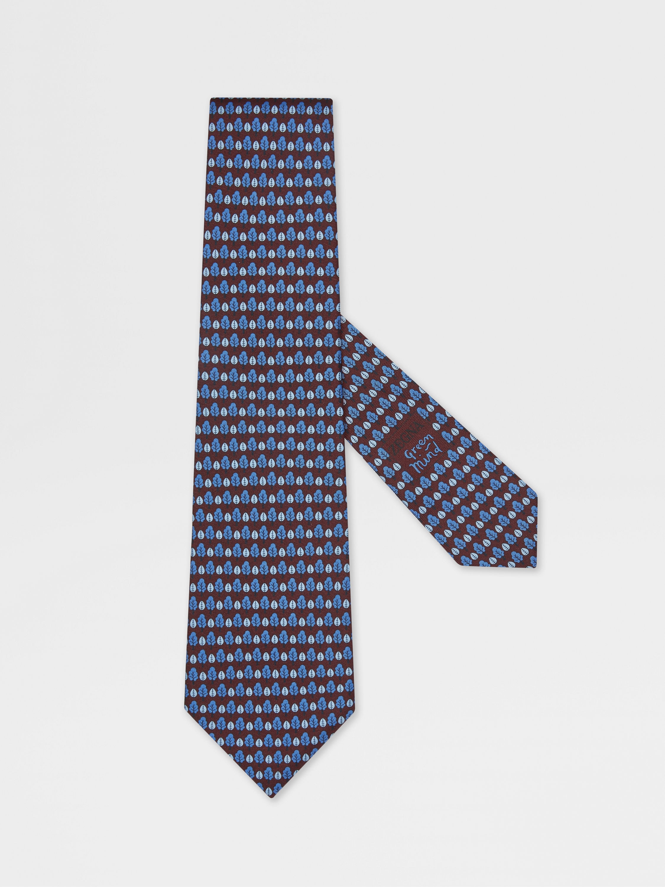Burgundy Silk Tie Main product photo