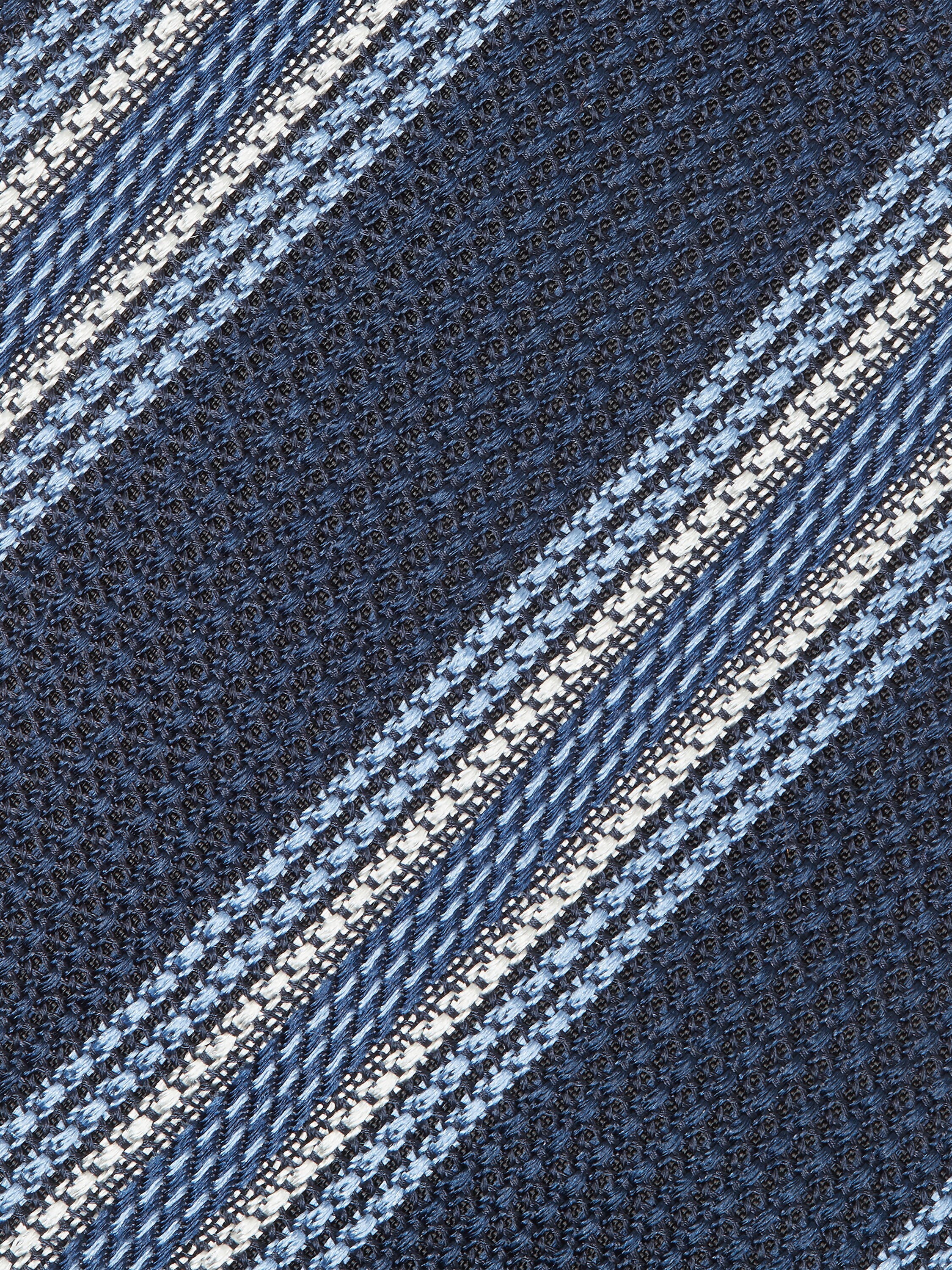 Navy Blue Silk Tie Product detail photo #1