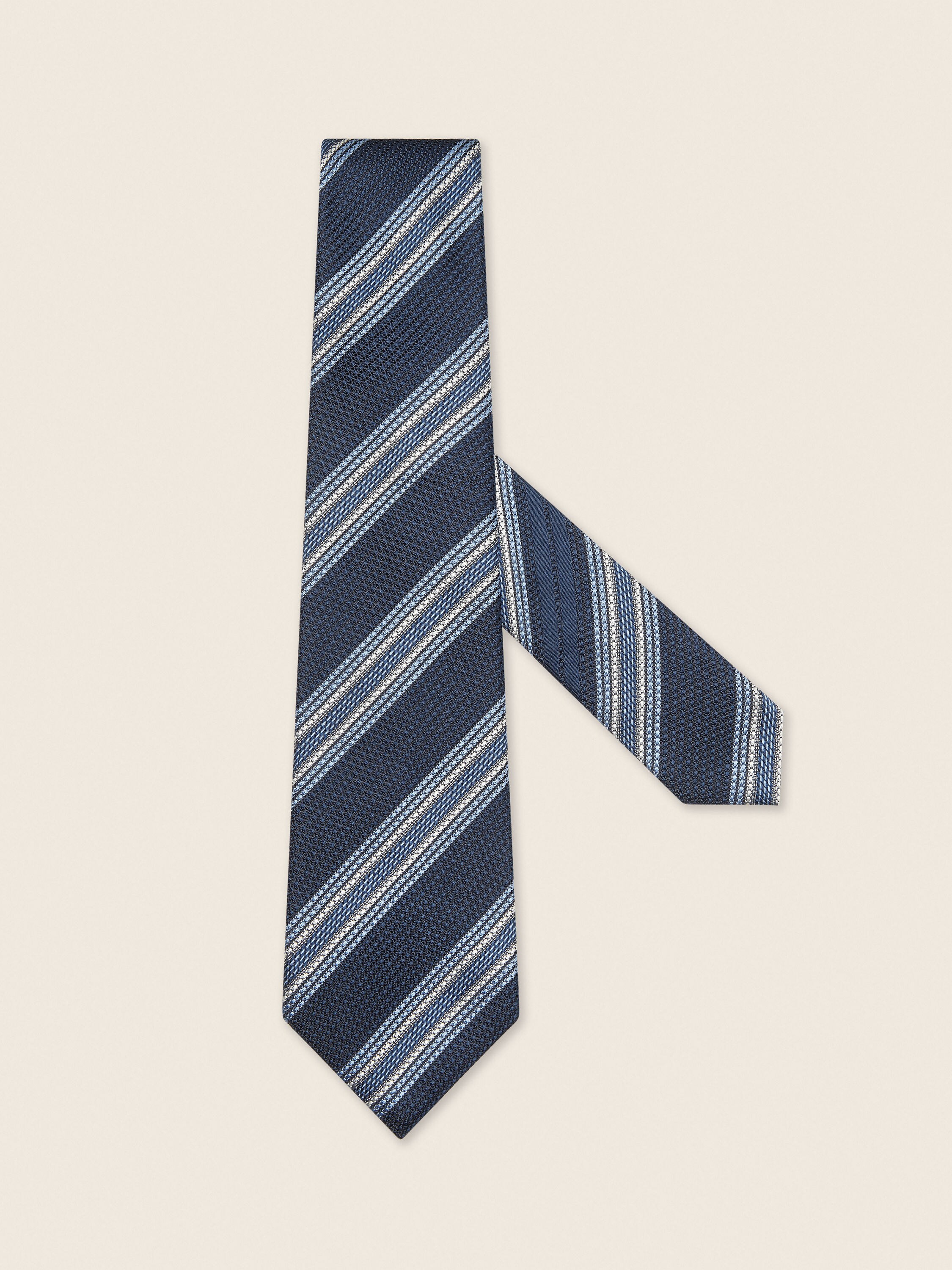 Navy Blue Silk Tie Main product photo