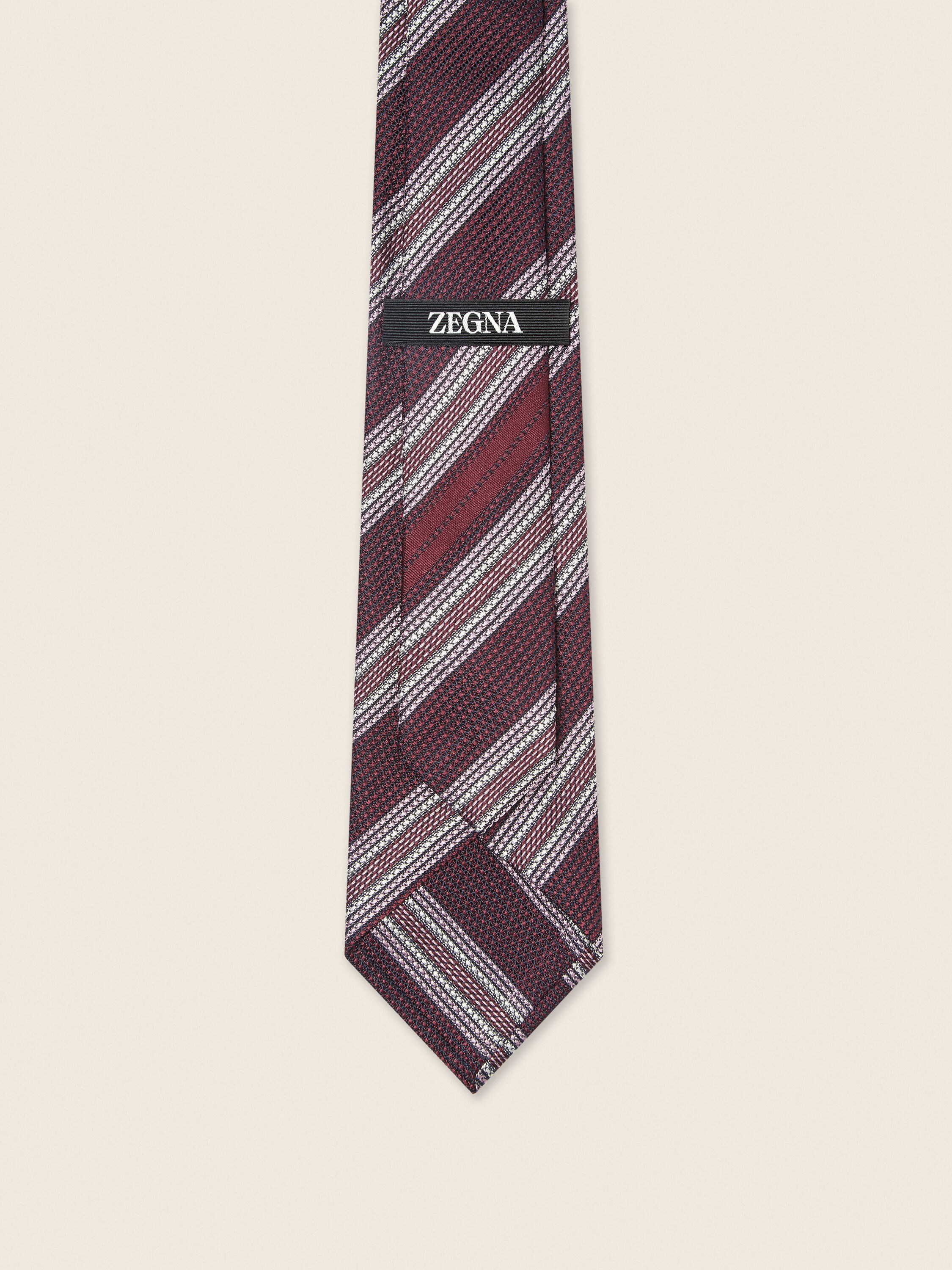 Burgundy Silk Tie Product detail photo #2