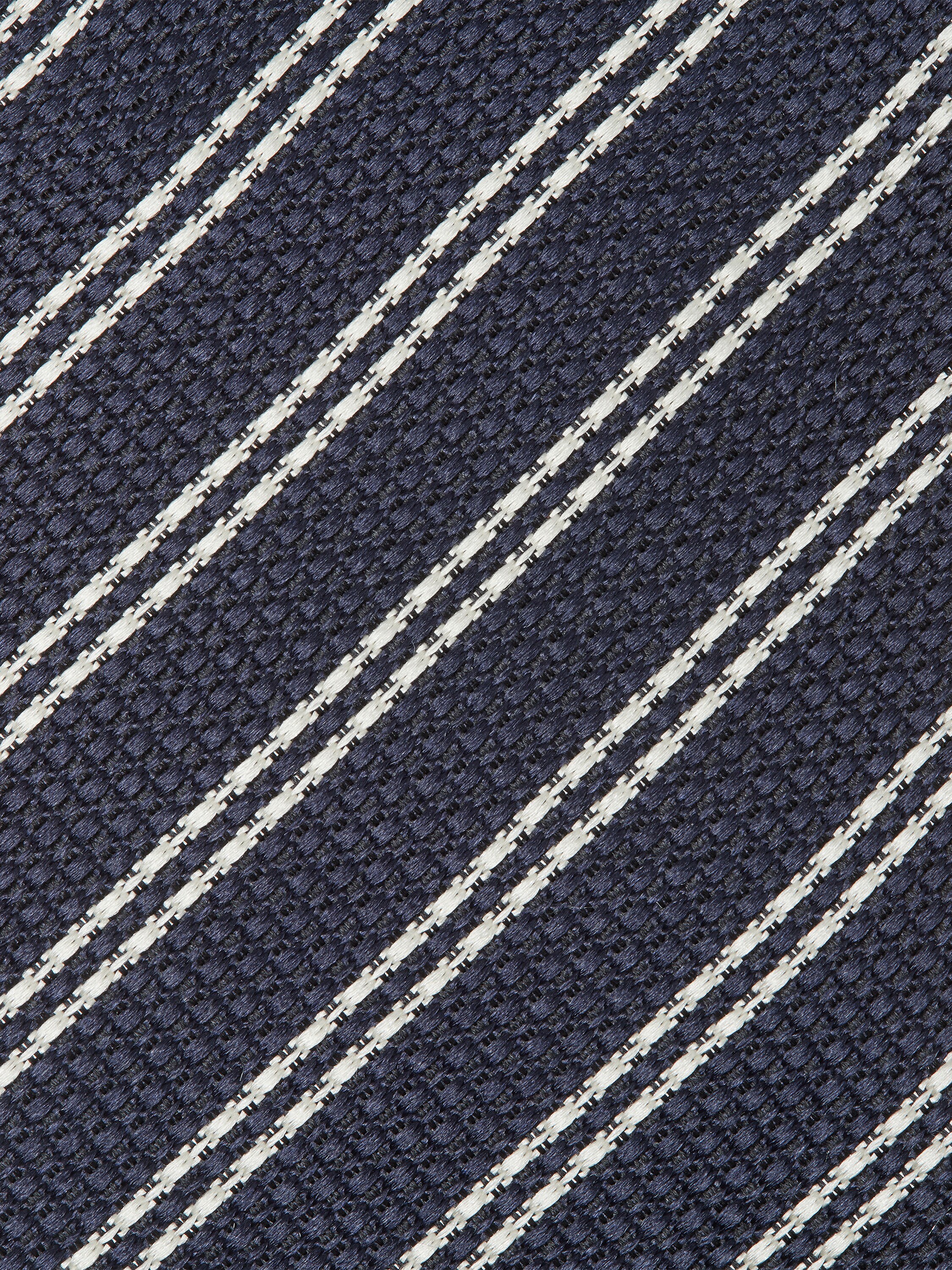 Krawatte aus Seide in Marineblau Detailfoto #1 des Produkts