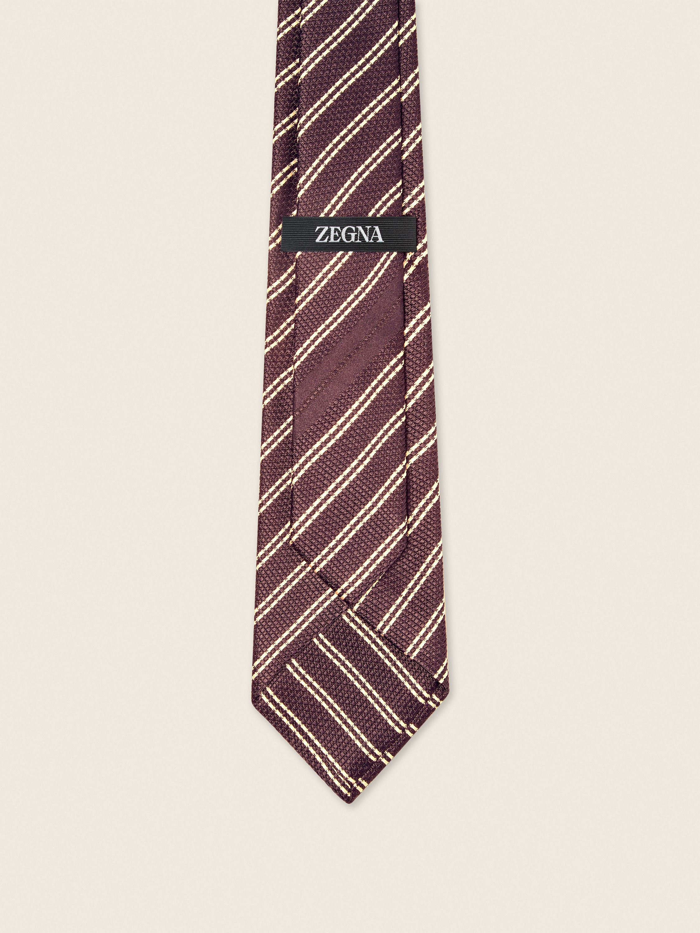 Burgundy Silk Tie Product detail photo #2