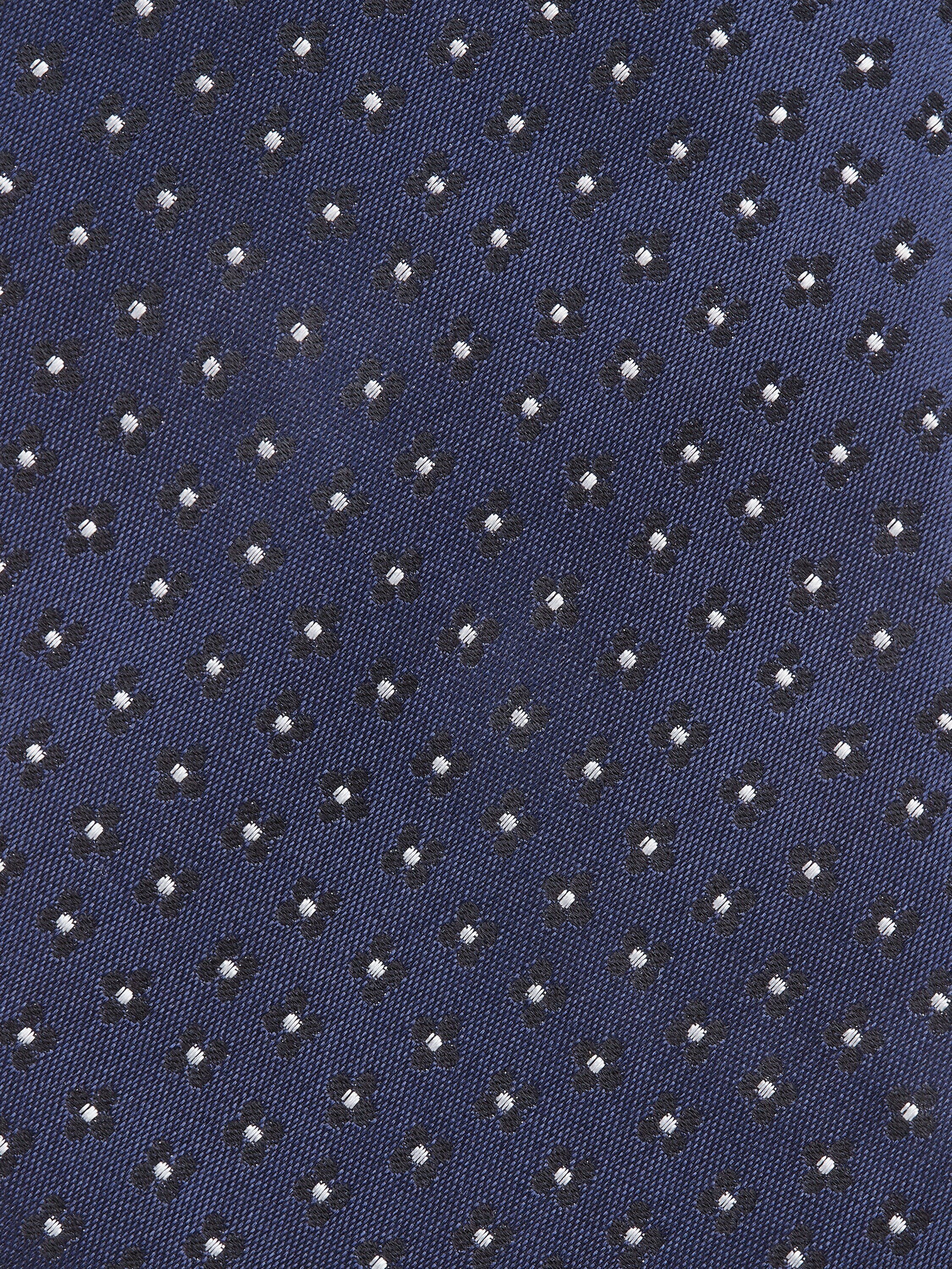 海军蓝桑蚕丝领带 产品细节图 #1