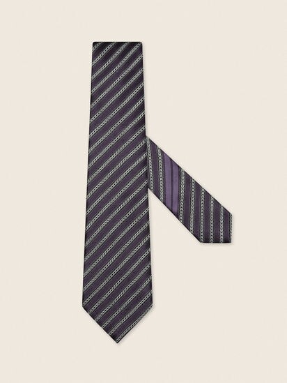 ダークブラウン シルクタイ SS26 37127643 | Zegna JP