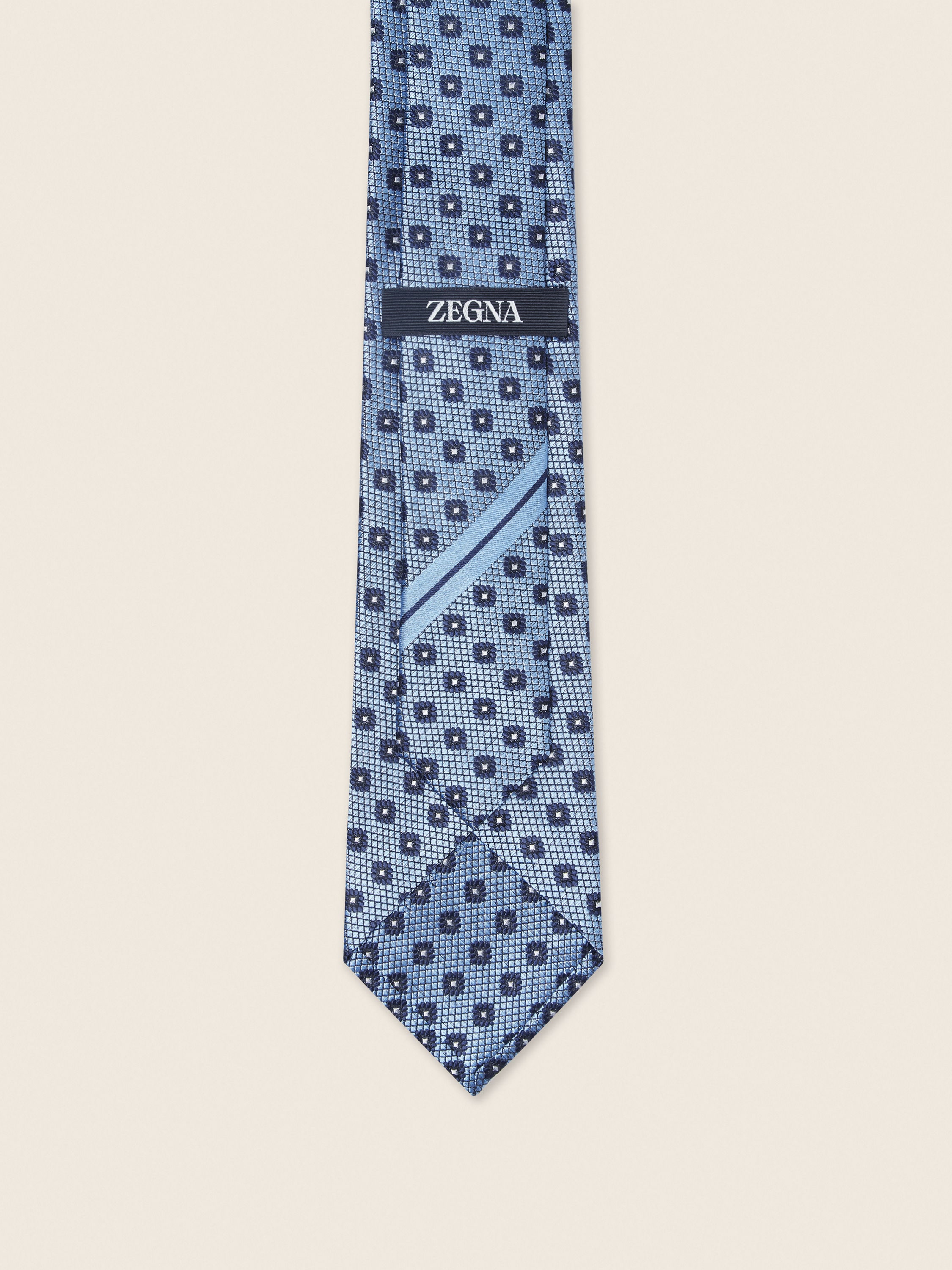 Light Blue Silk Tie Product detail photo #2