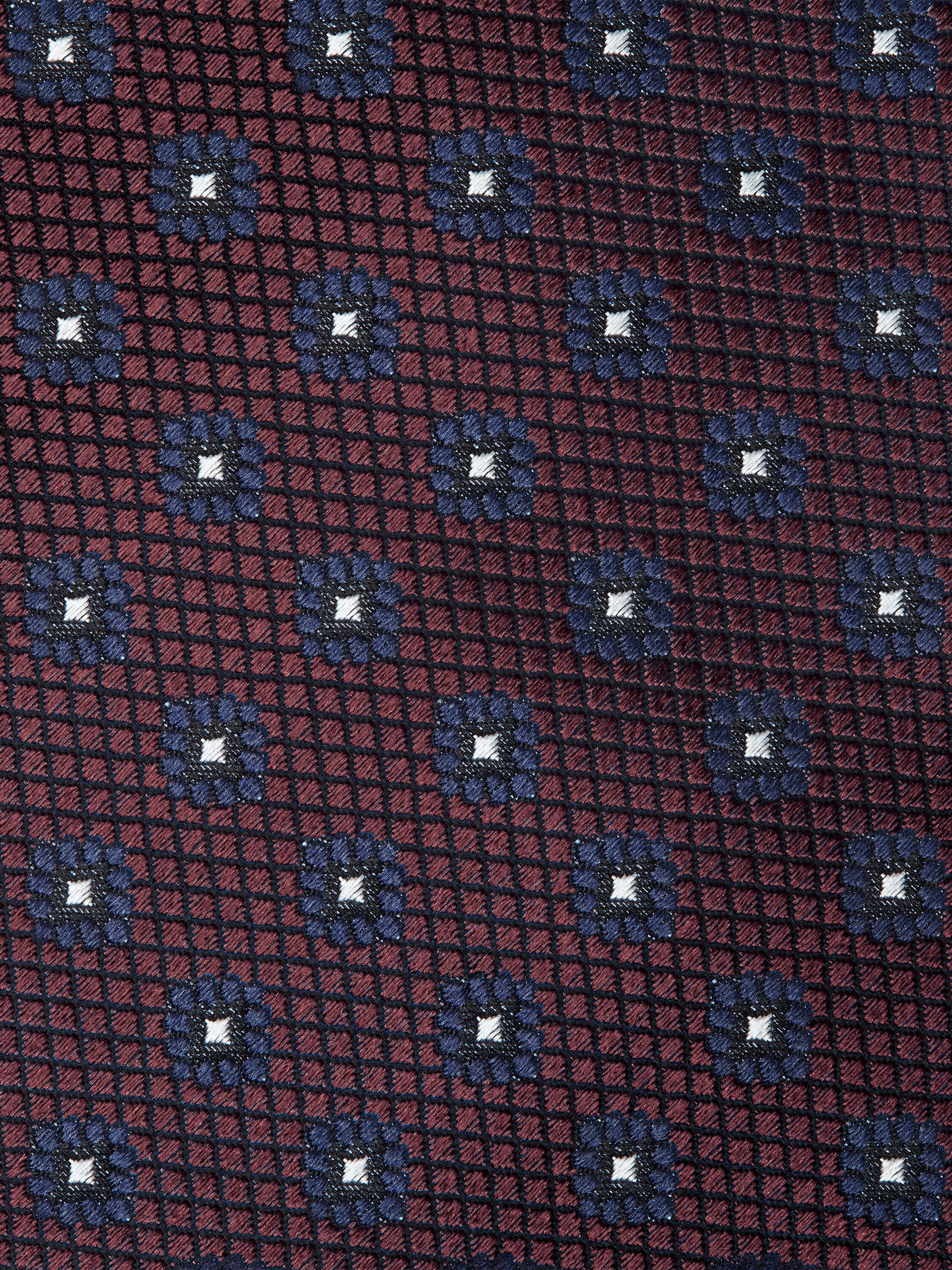 Burgundy Silk Tie Product detail photo #1