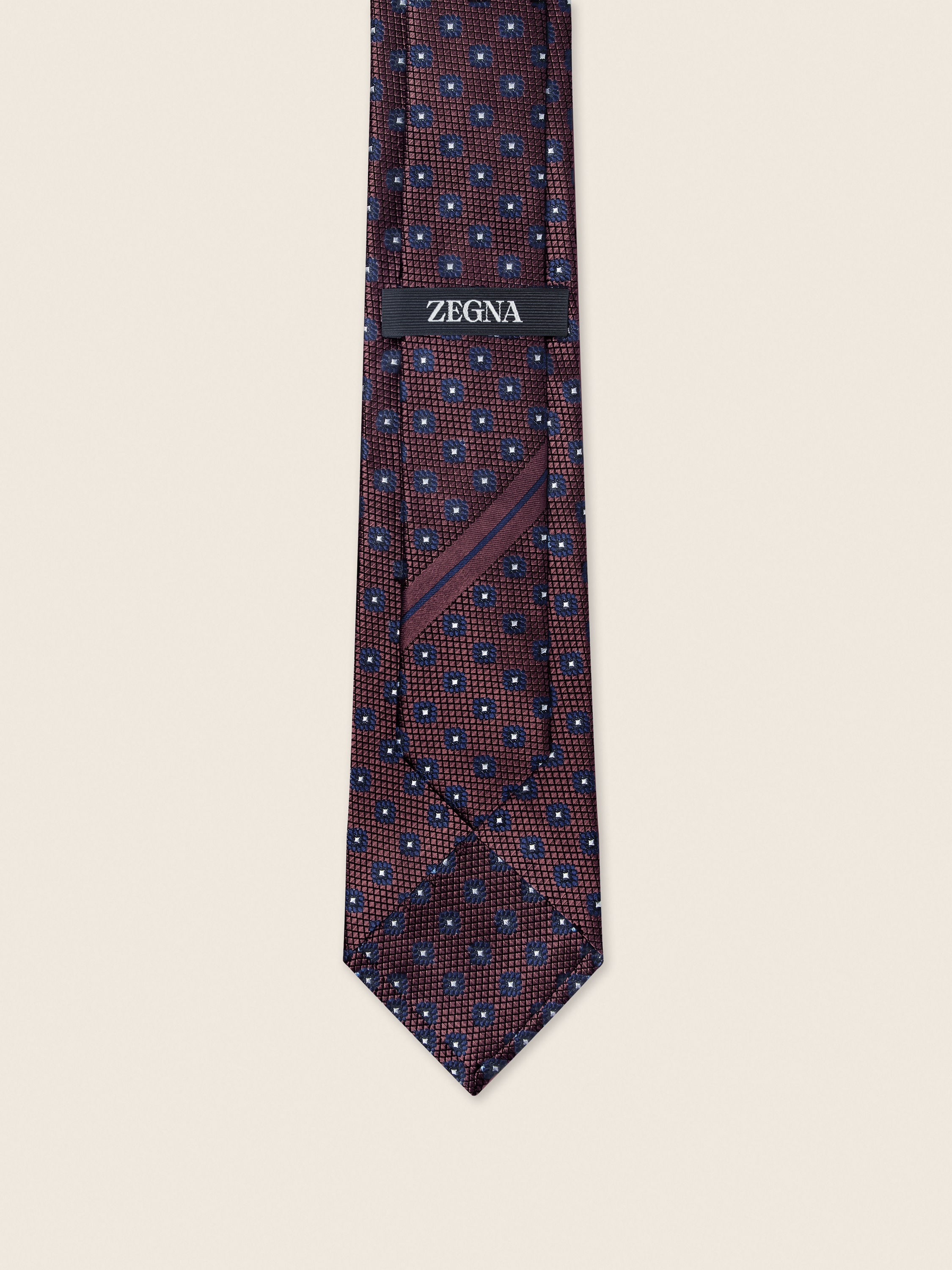 Burgundy Silk Tie Product detail photo #2