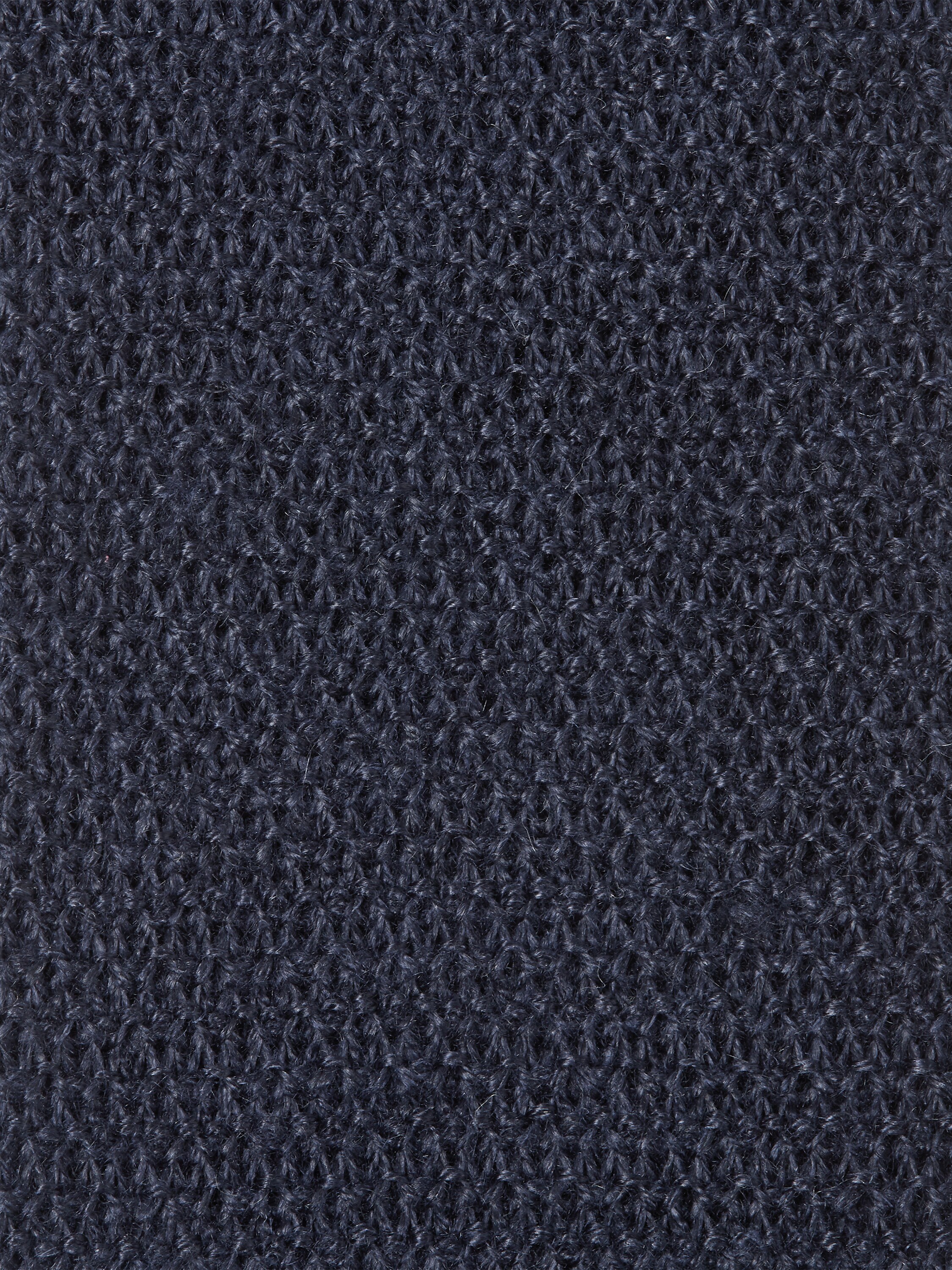 Krawatte aus Oasi Lino in Marineblau Detailfoto #1 des Produkts