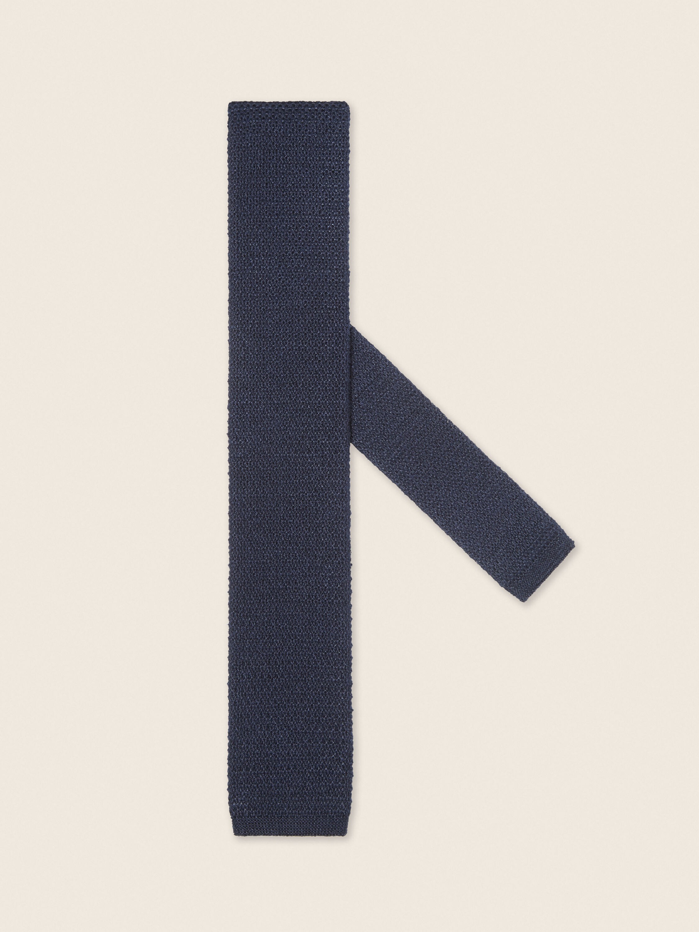 Krawatte aus Oasi Lino in Marineblau Hauptproduktfoto