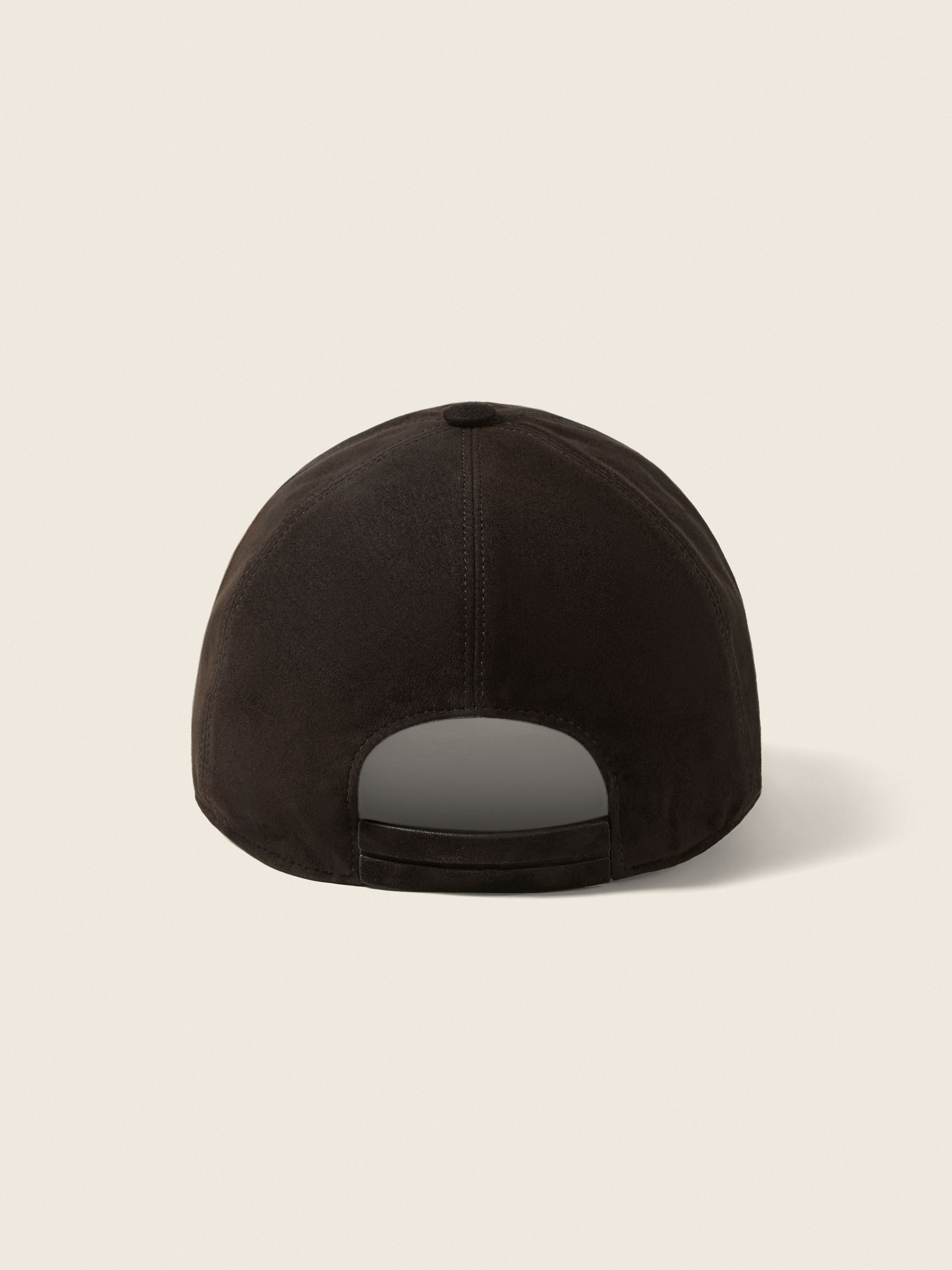Baseballcap aus SECONDSKIN in dunklem Taupe Detailfoto #3 des Produkts
