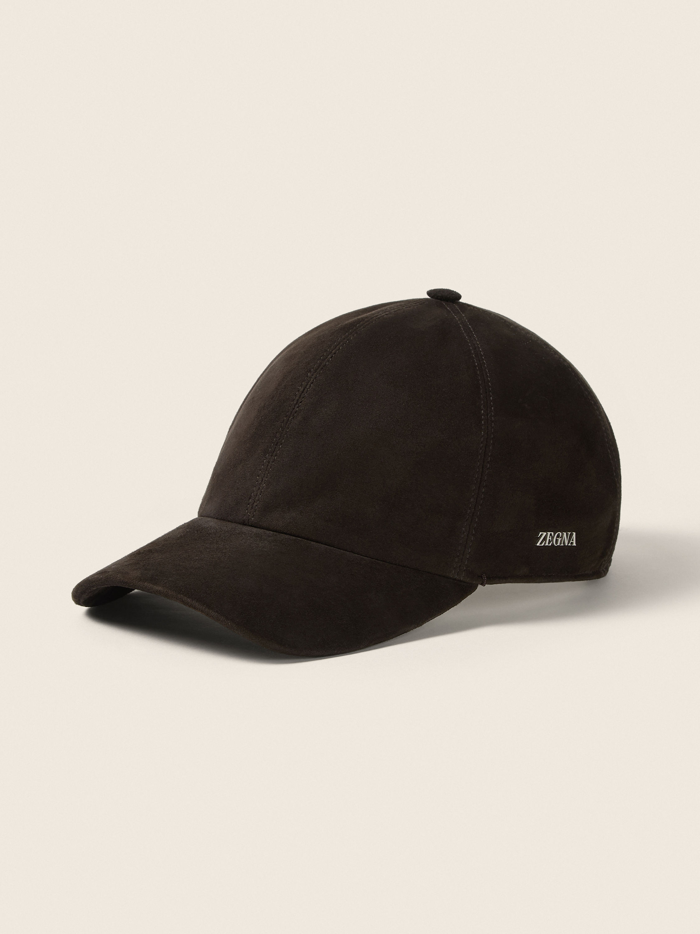 Baseballcap aus SECONDSKIN in dunklem Taupe Hauptproduktfoto