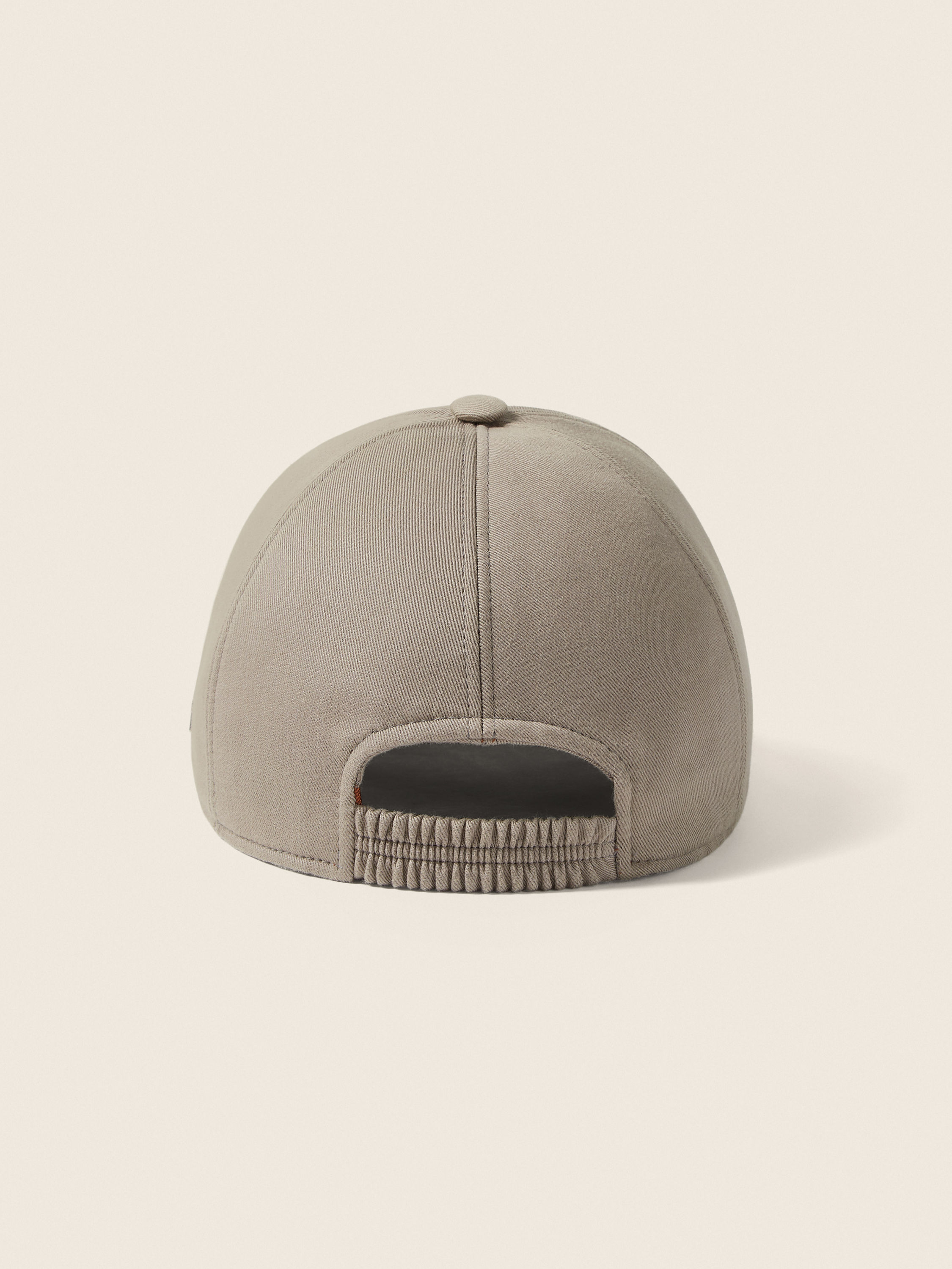 Cappello da Baseball in Cotone Tortora Chiaro Foto #2 di dettaglio del prodotto