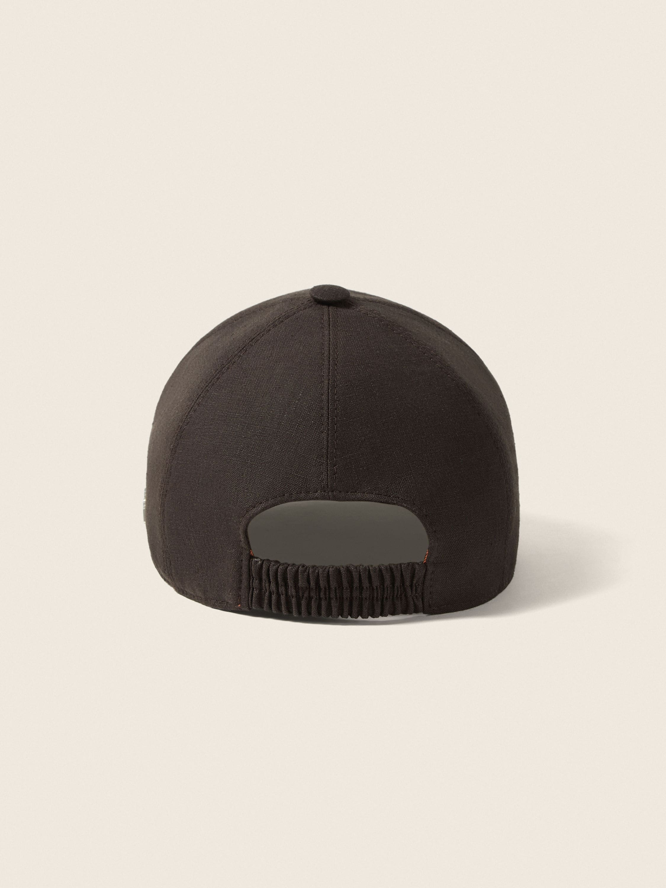 Cappello da Baseball in Oasi Lino Marrone Scuro Foto #3 di dettaglio del prodotto