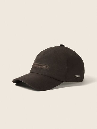 ダークブラウン Oasi Linoベースボールキャップ SS26 37147320 | Zegna JP