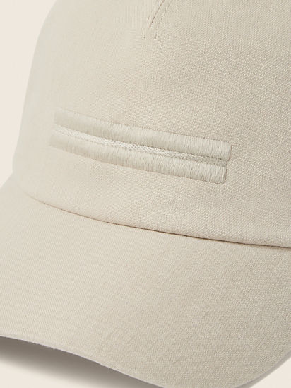 Ivory Oasi Lino Baseball Cap SS26 37147326 | Zegna ROW