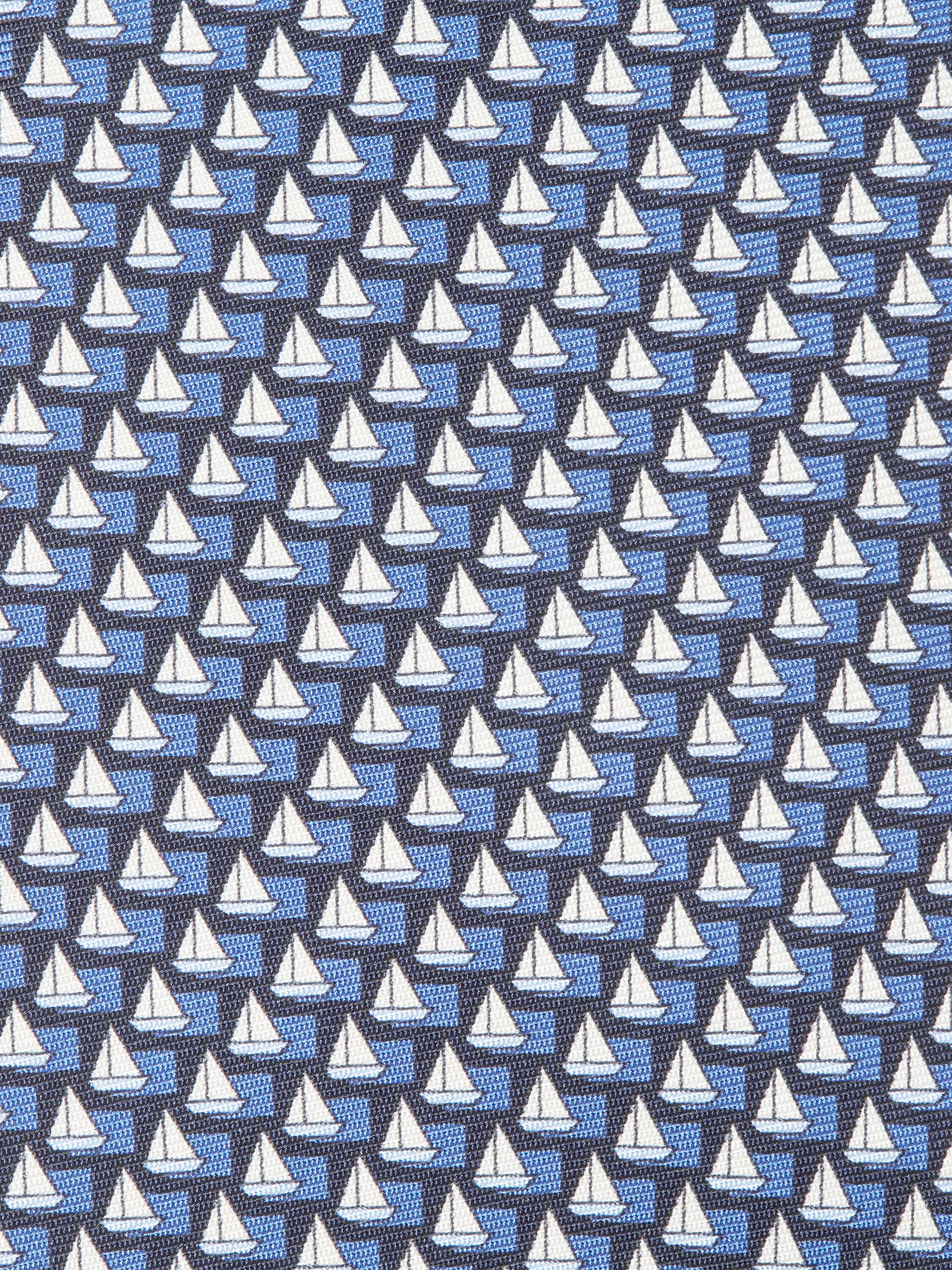 Krawatte aus Seide in Marineblau Detailfoto #1 des Produkts