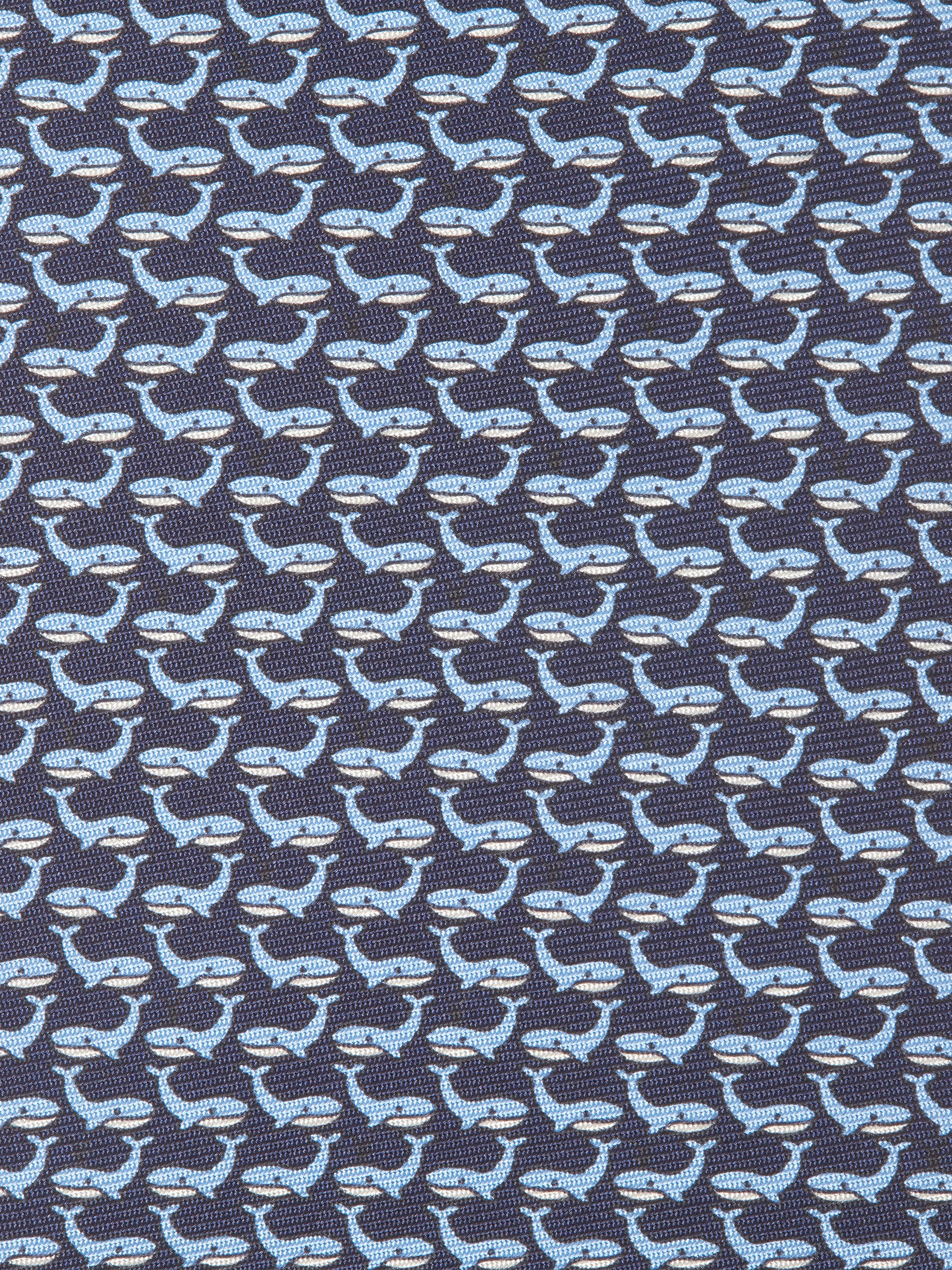 Navy Blue Silk Tie Product detail photo #1