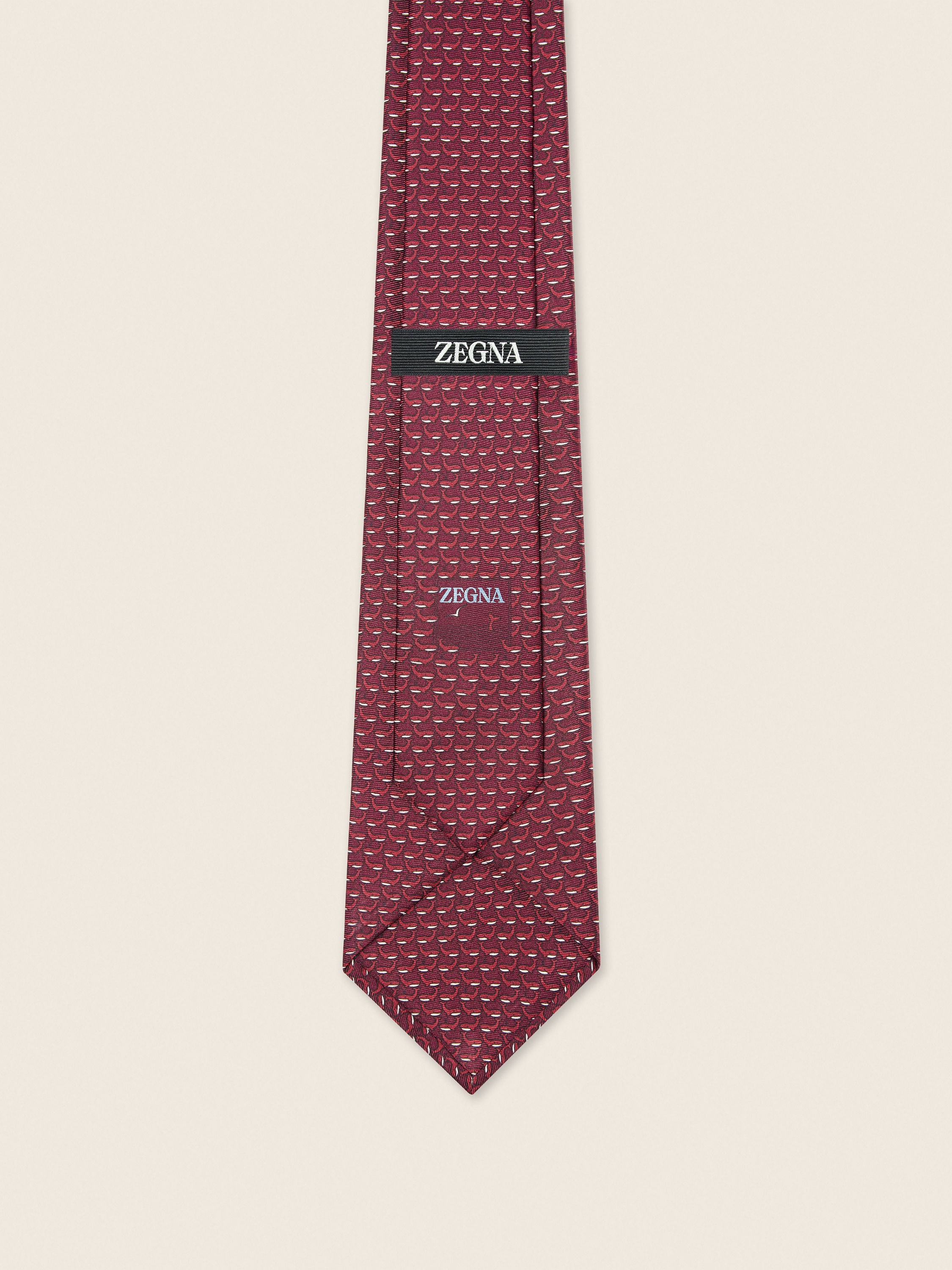 Burgundy Silk Tie Product detail photo #2