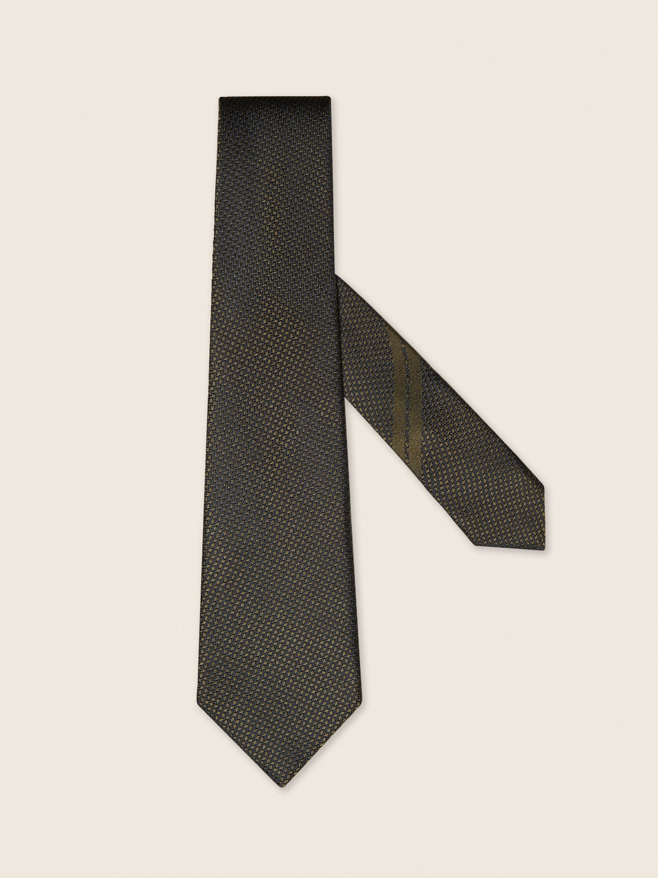 Dark Olive Green Silk Tie Main product photo