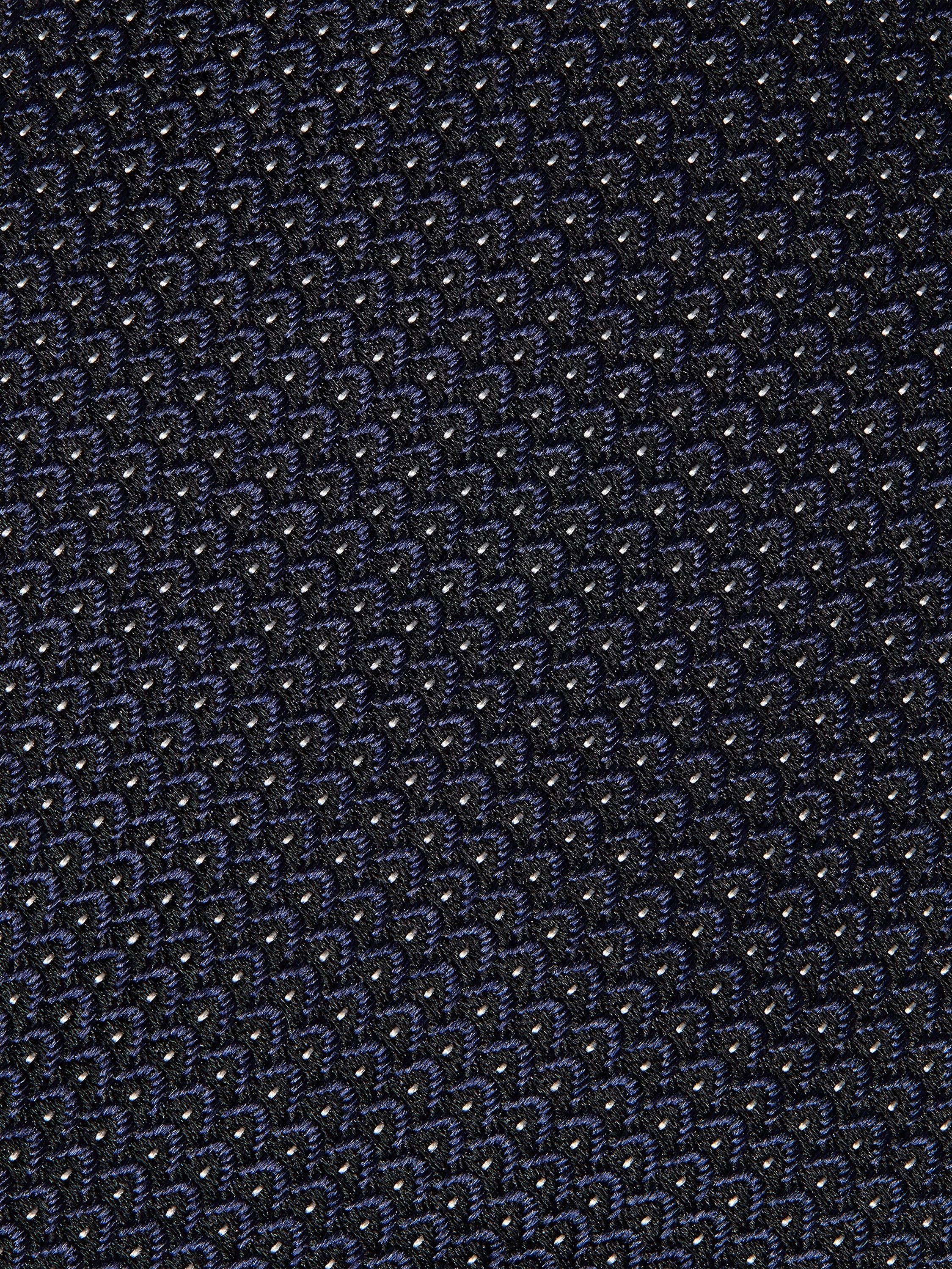 Navy Blue Silk Tie Product detail photo #1