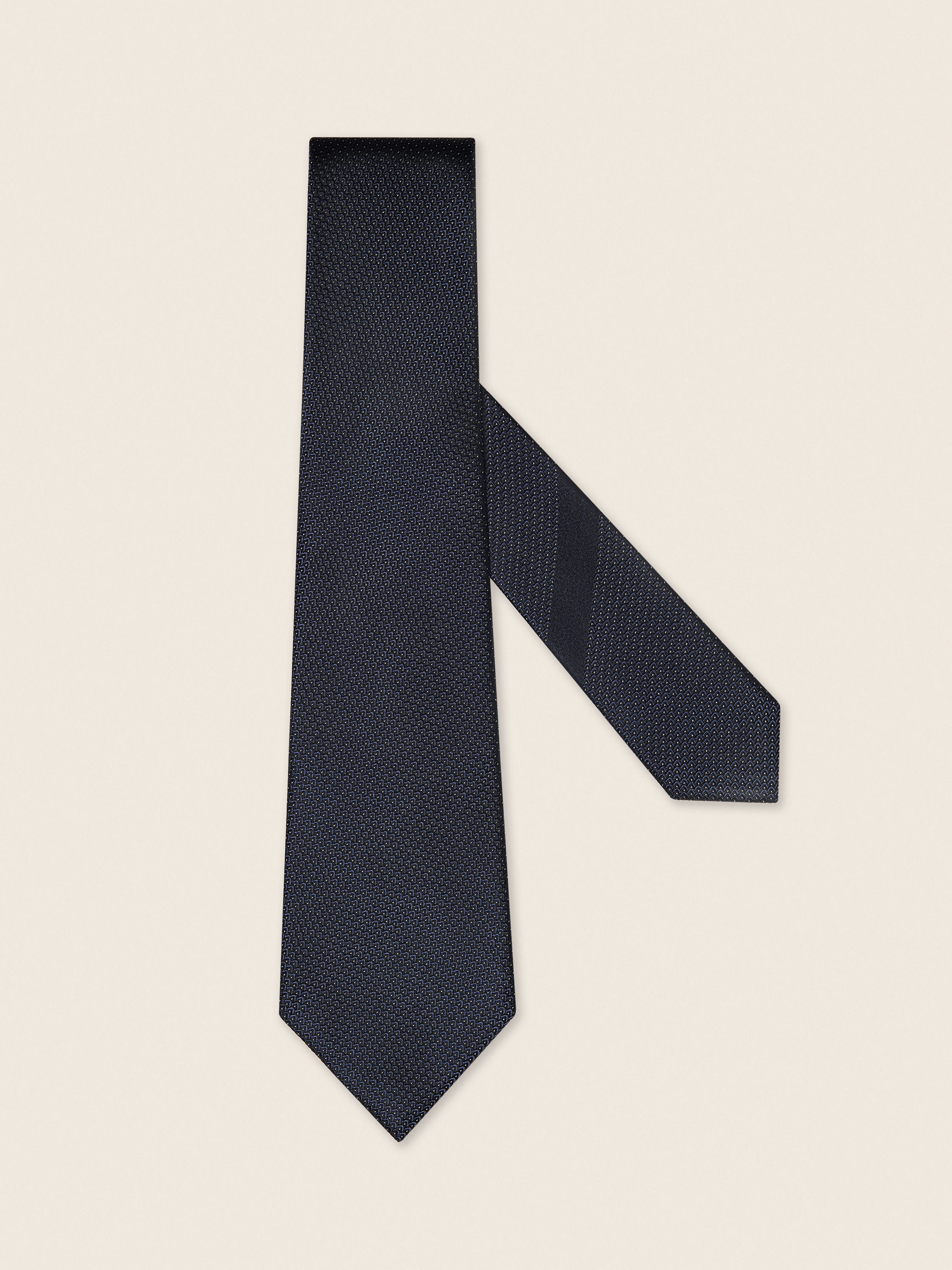 Navy Blue Silk Tie Main product photo