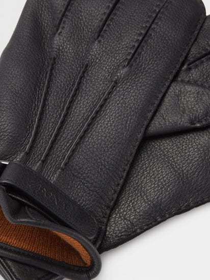 Black Deerskin Gloves