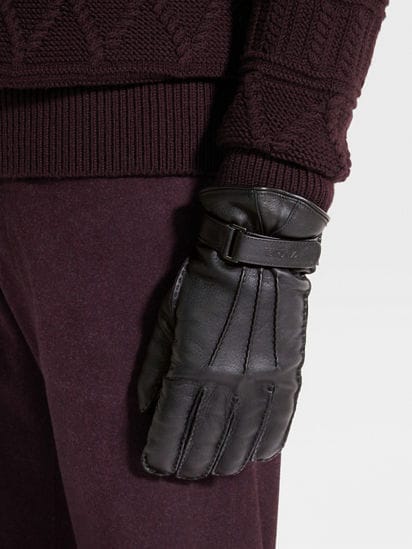 ブラック ディアスキン グローブ FW25 23233767 | Zegna JP ブラック ディアスキン グローブ FW25 23233767 | Zegna JP