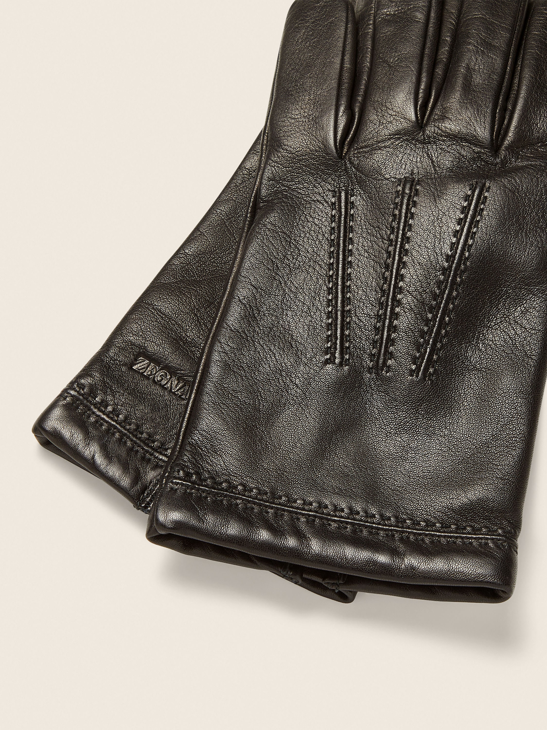 Black Leather Gloves Product detail photo #1