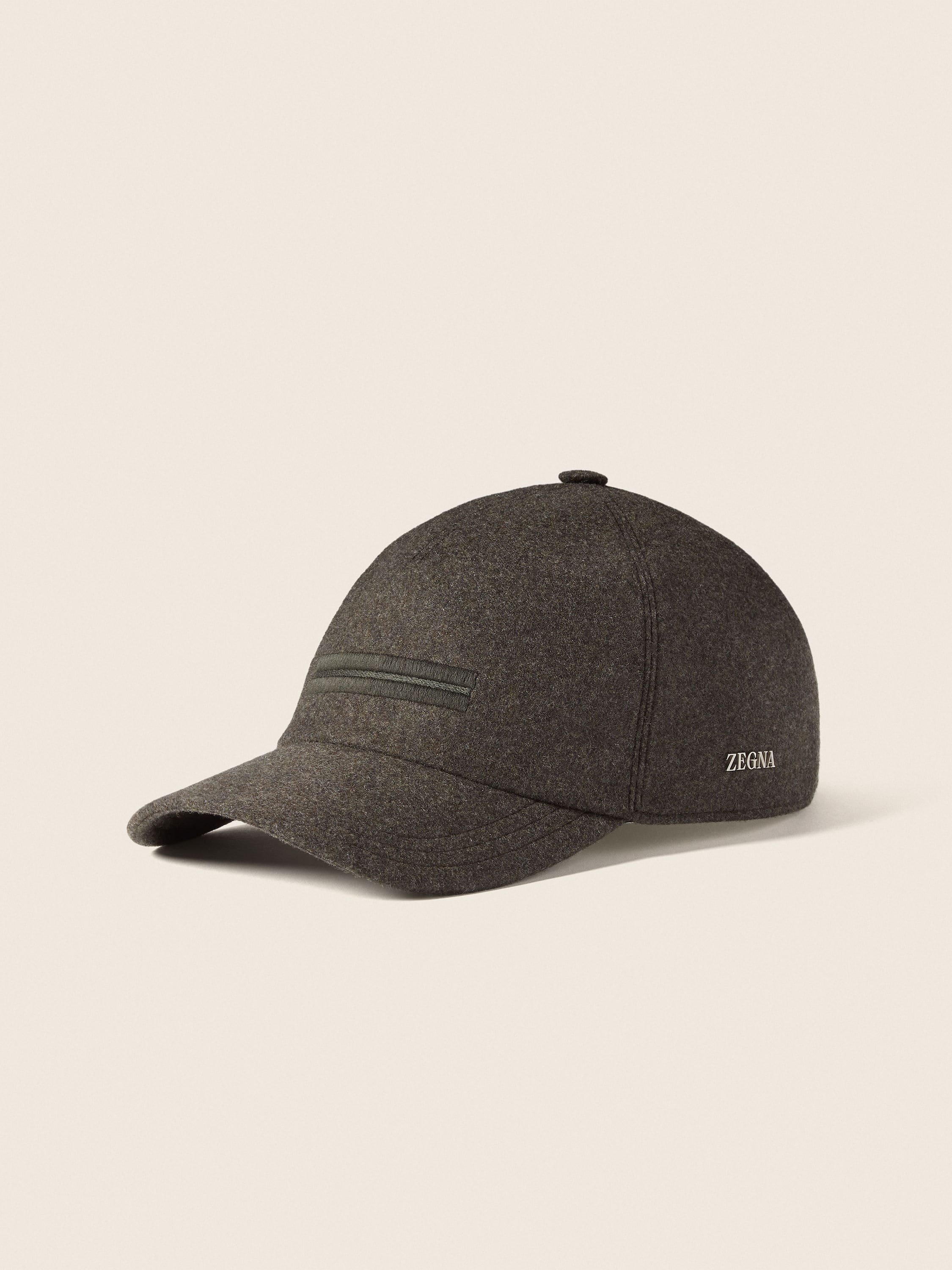 Green Mélange Oasi Cashmere Baseball Cap Main product photo