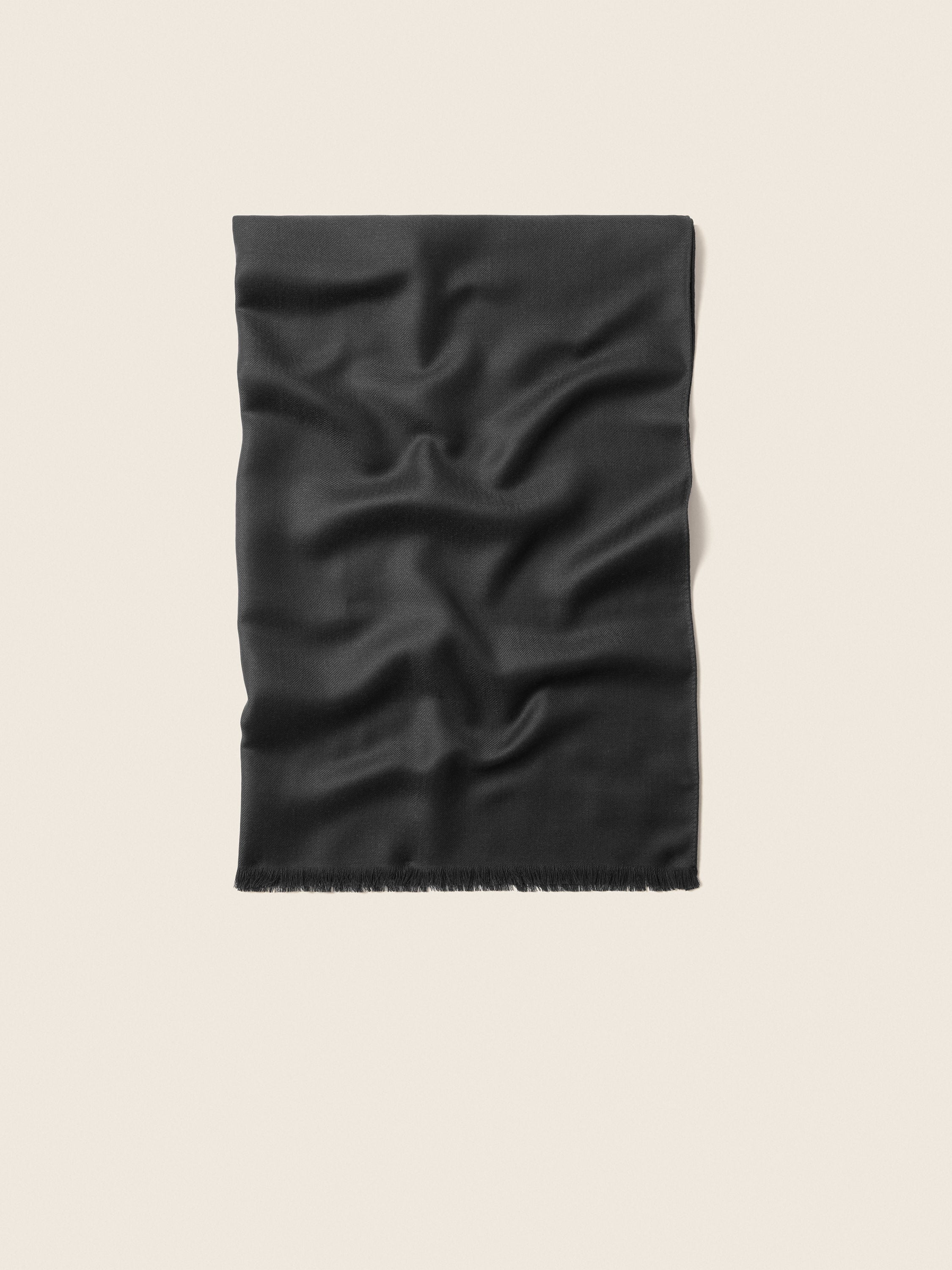 Dark Grey Wool and Cashmere Scarf Main product photo
