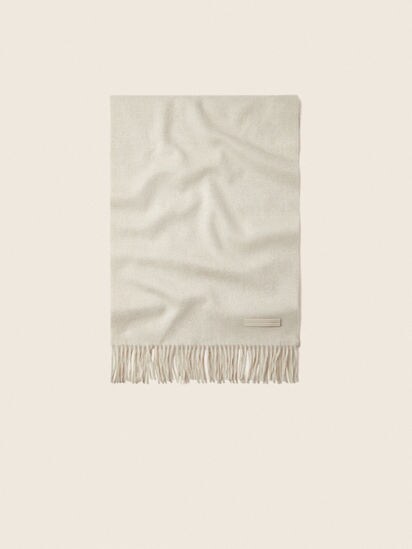 Cream White Oasi Cashmere Scarf FW26 39426126 | Zegna US