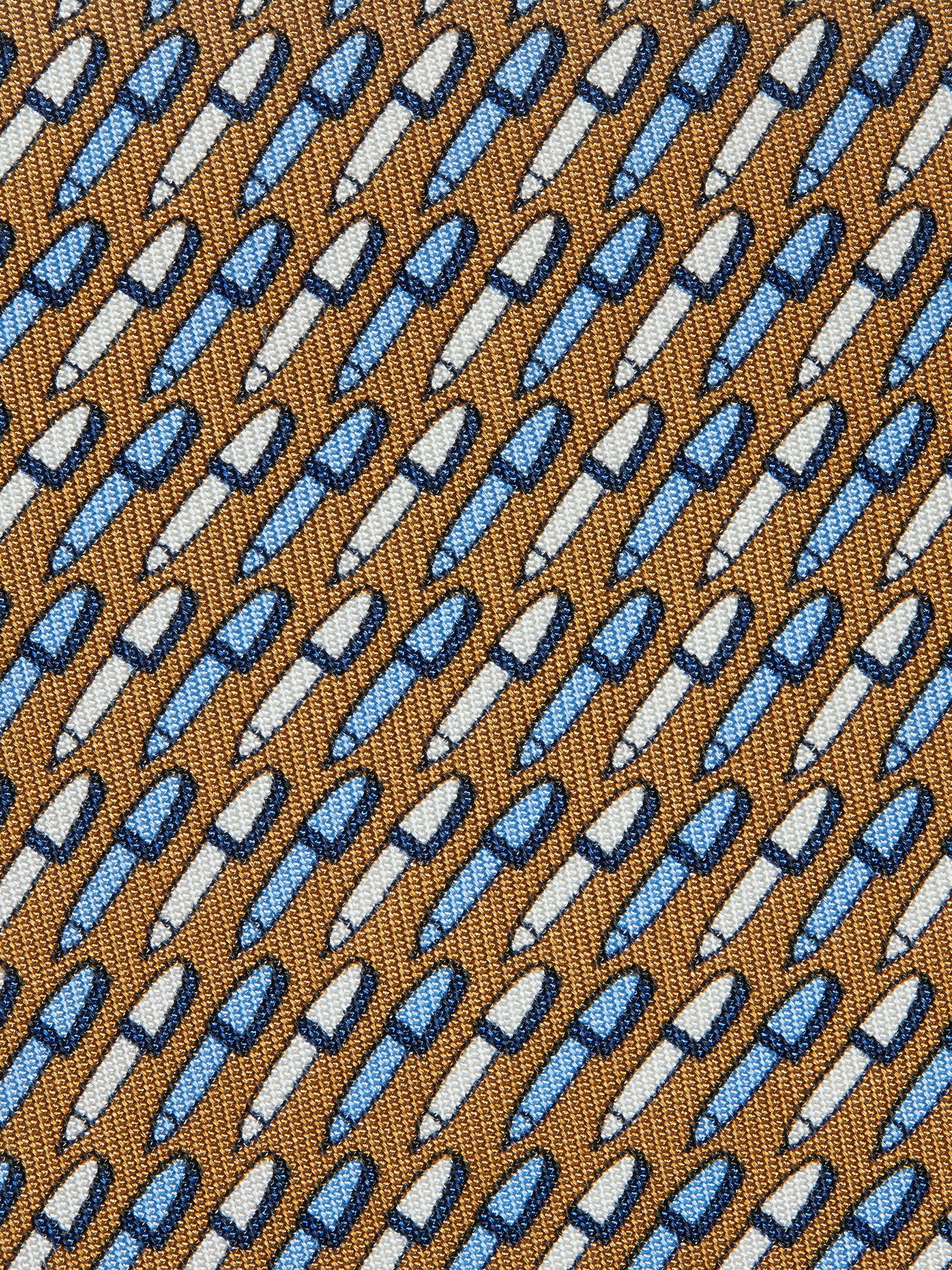 Dark Orange Silk Tie Product detail photo #1