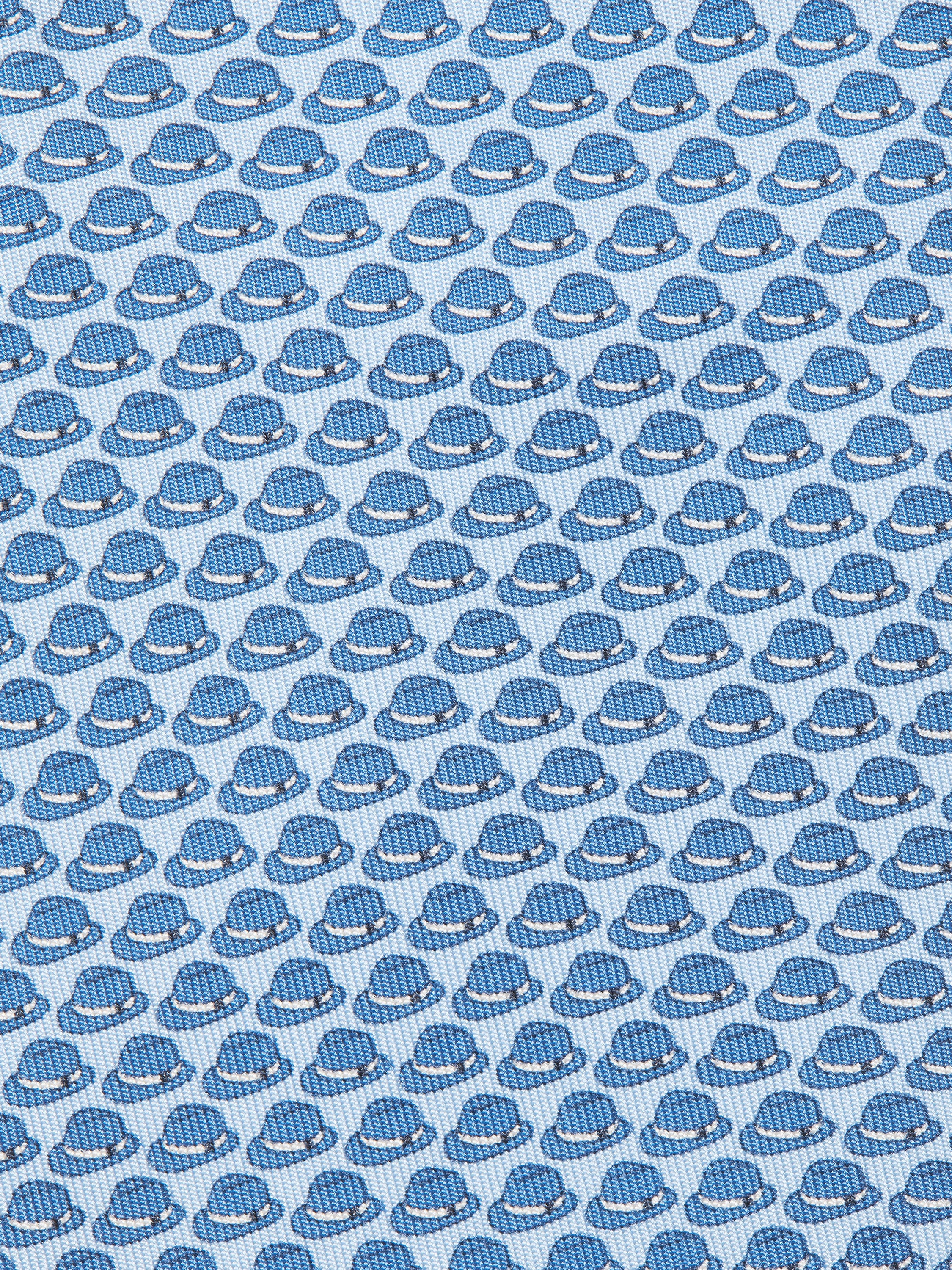 Light Avio Blue Silk Tie Product detail photo #1