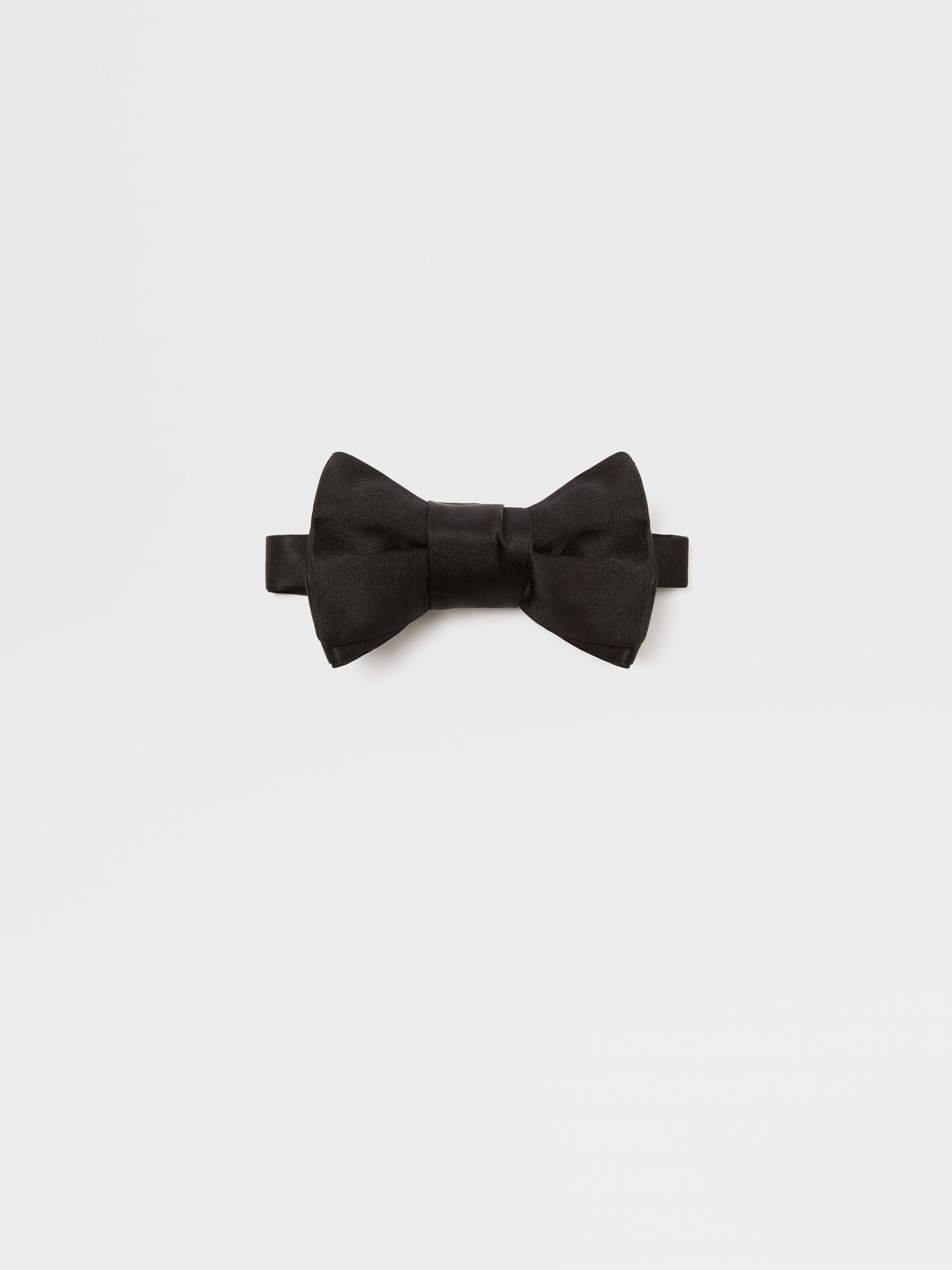 Black Silk Evening Bowtie Main product photo
