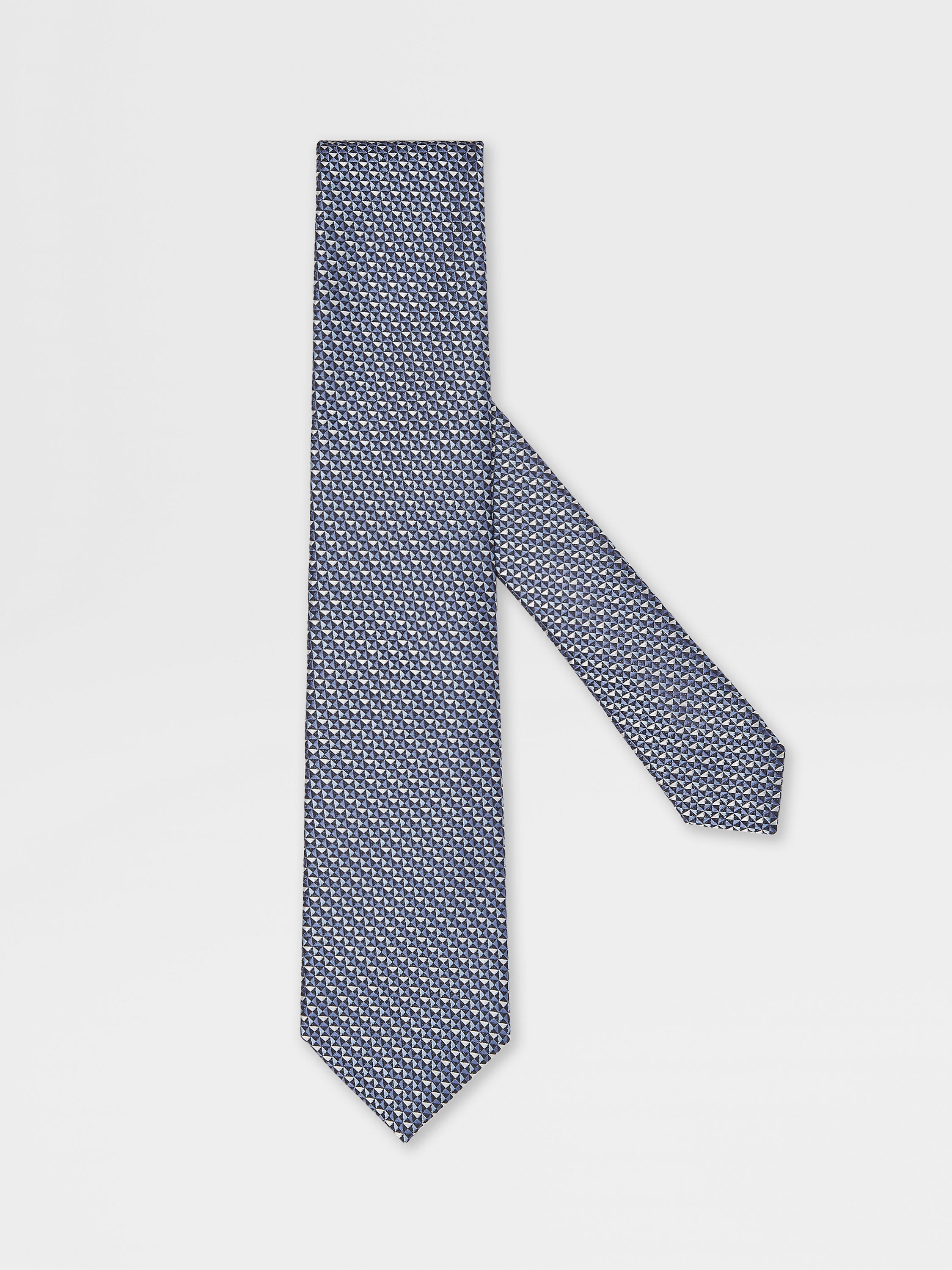 Light Blue Silk Macroarmature Tie