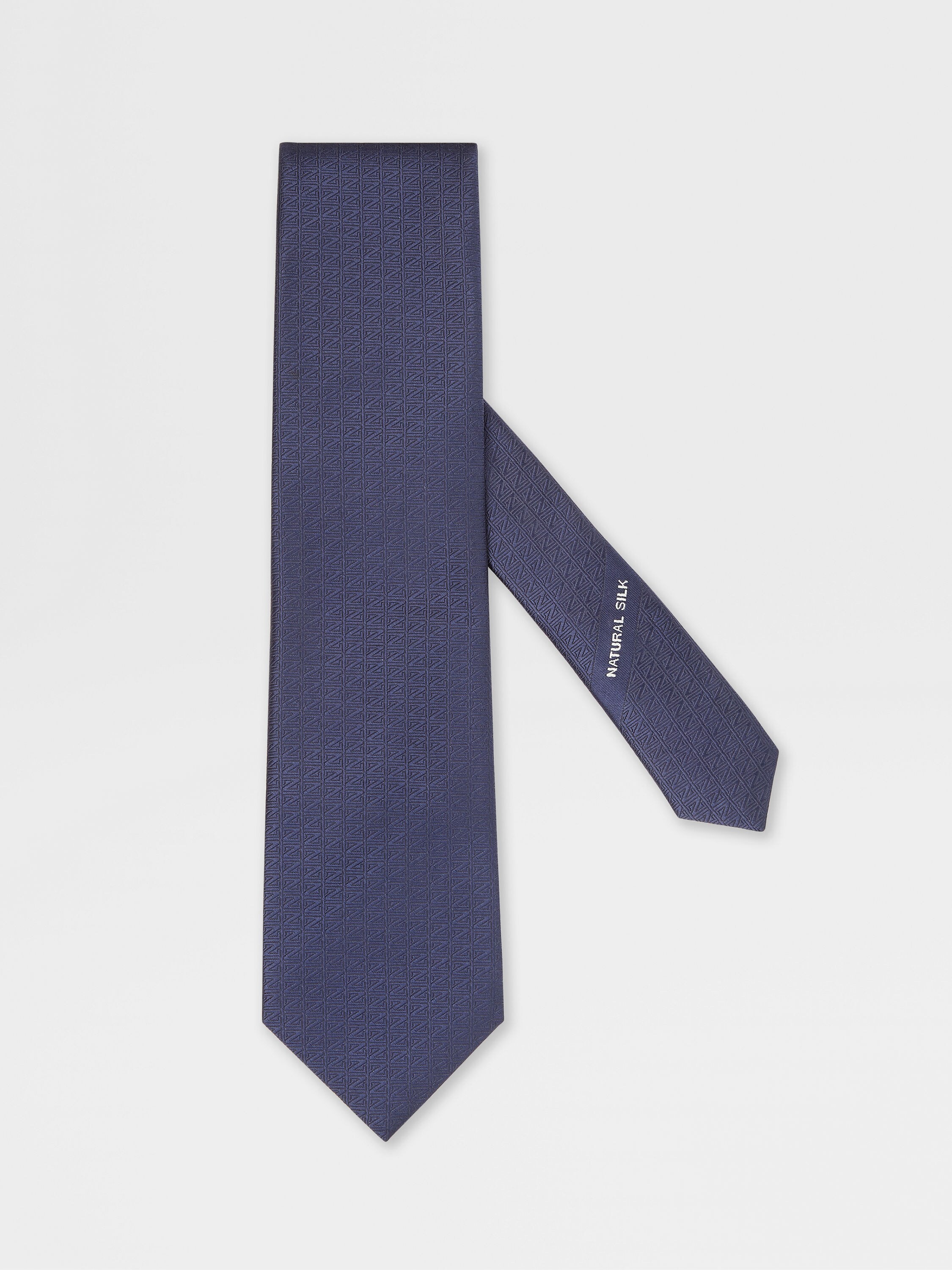 Dark Blue Natural Silk Tie FW24 25658381 | Zegna HK