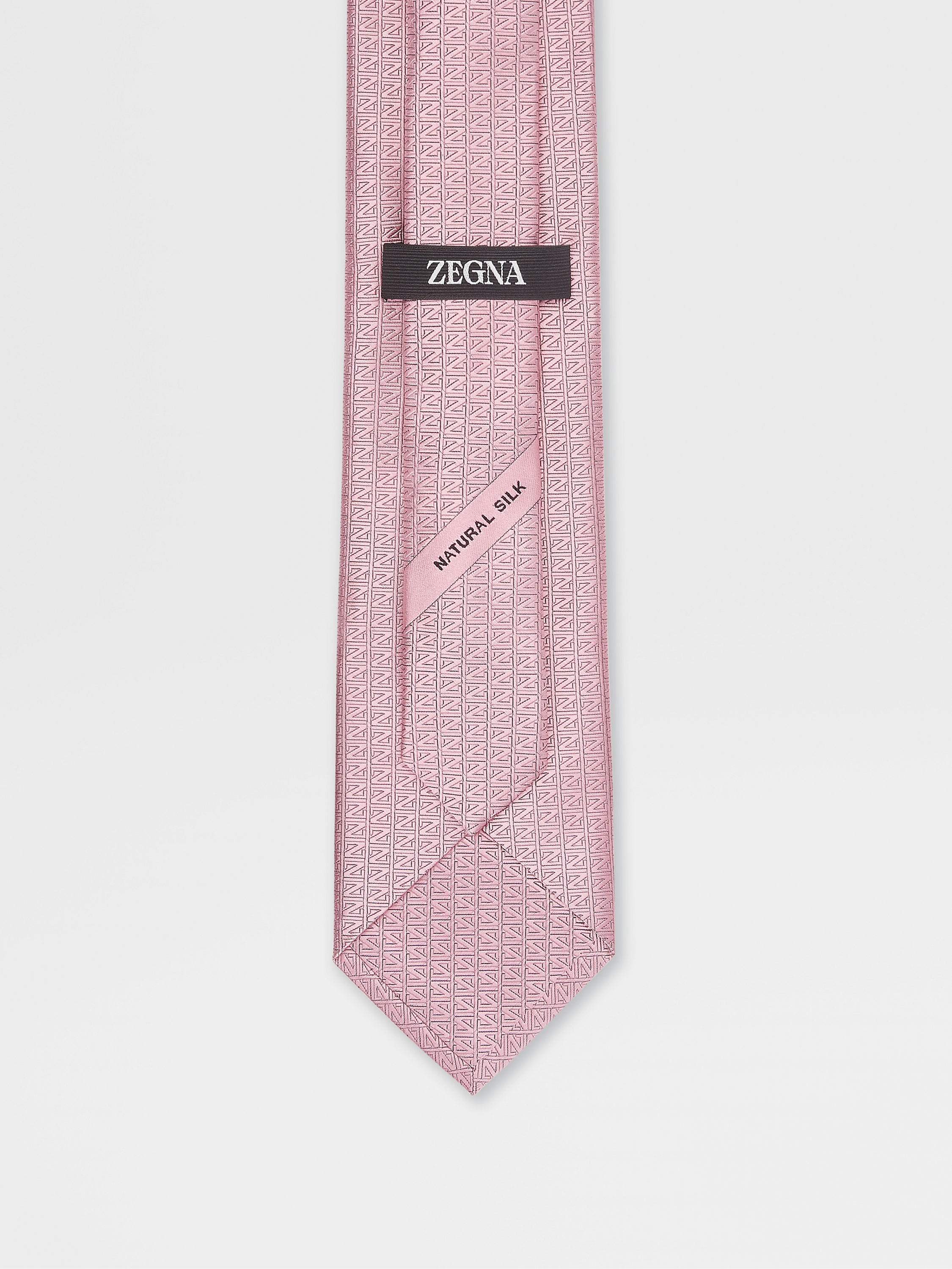 Cravatta in Natural Silk Rosa Foto #2 di dettaglio del prodotto