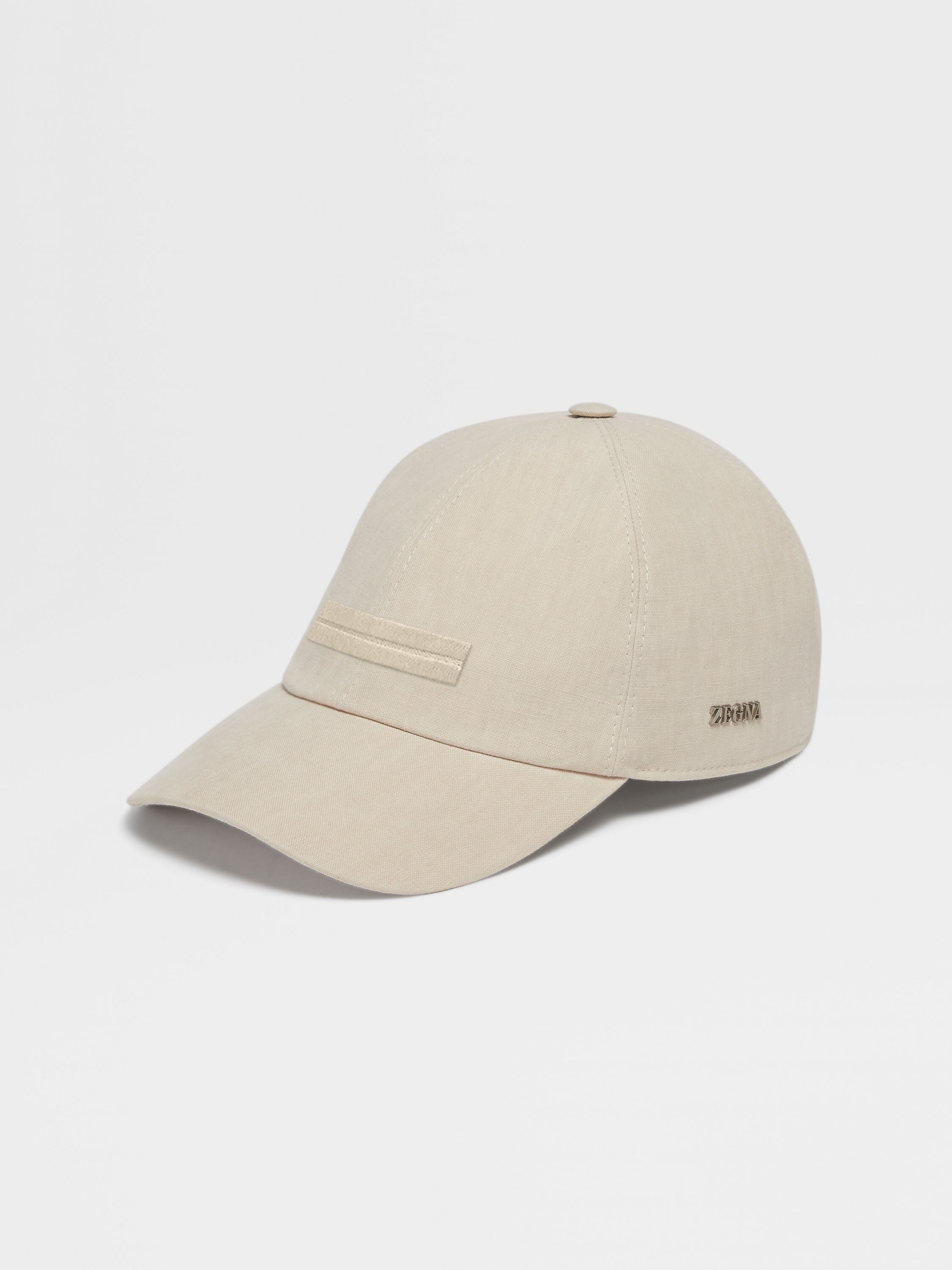 Beige Linen Baseball FW23 Cap Zegna 26564962 EE 