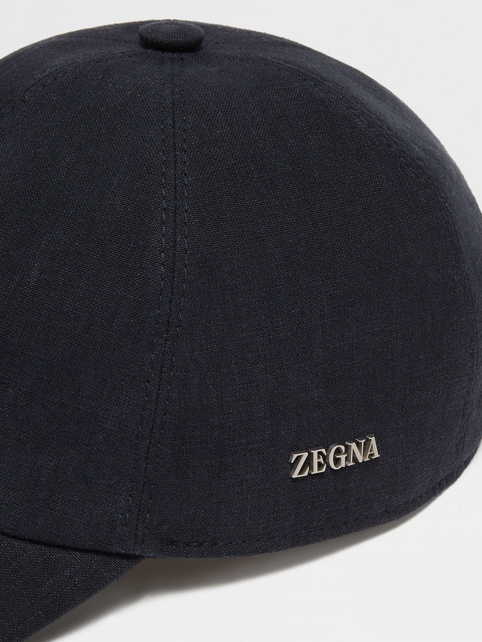 ZEGNA Navy Paneled Cap