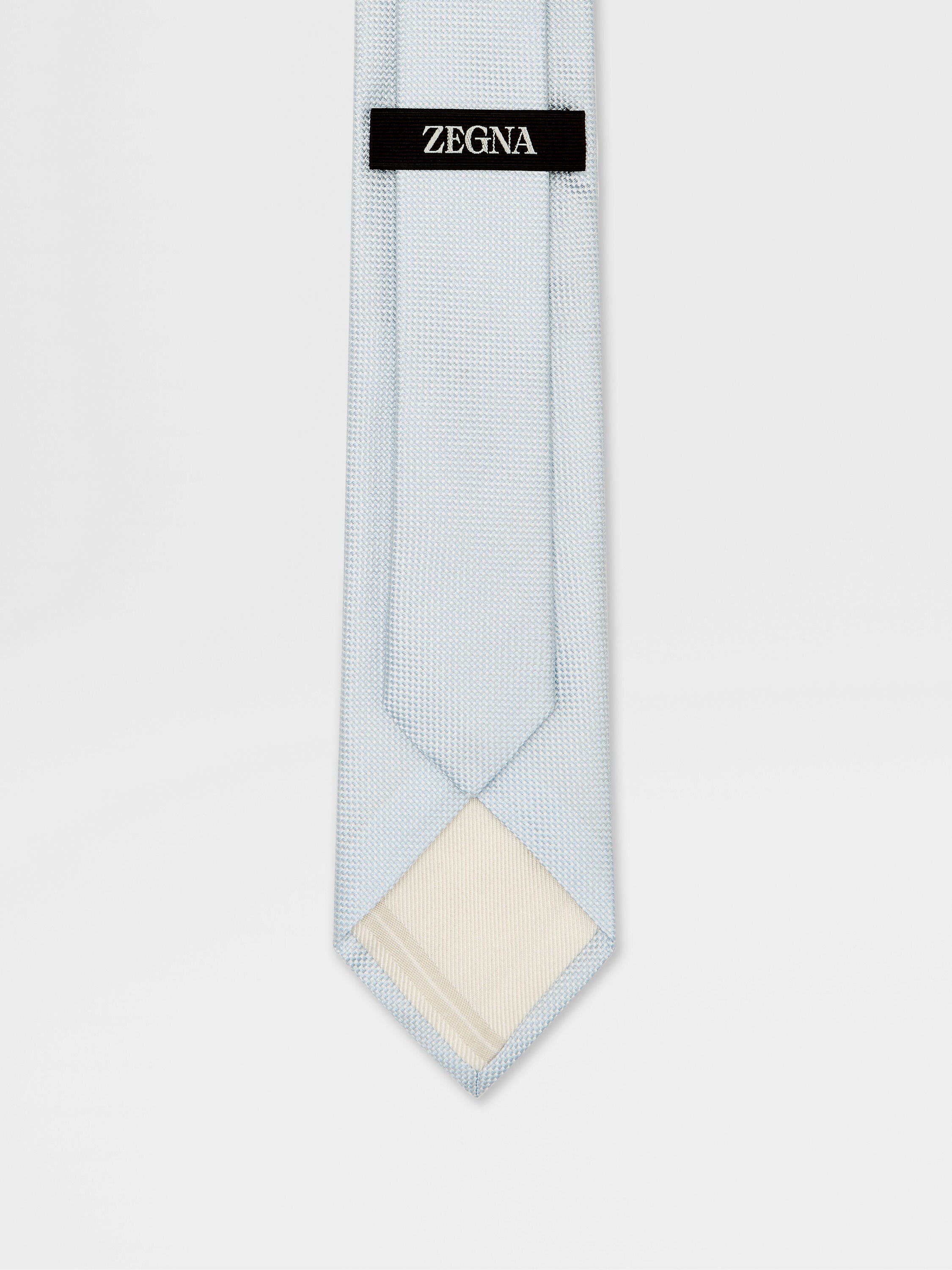 Light Blue Silk Tie Product detail photo #2